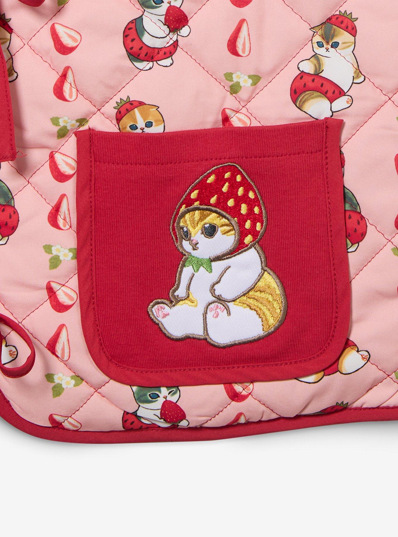 mofusand Strawberry Cats Women's Plus Size Quilted Vest - BoxLunch Exclusive, PINK, alternate - view 6