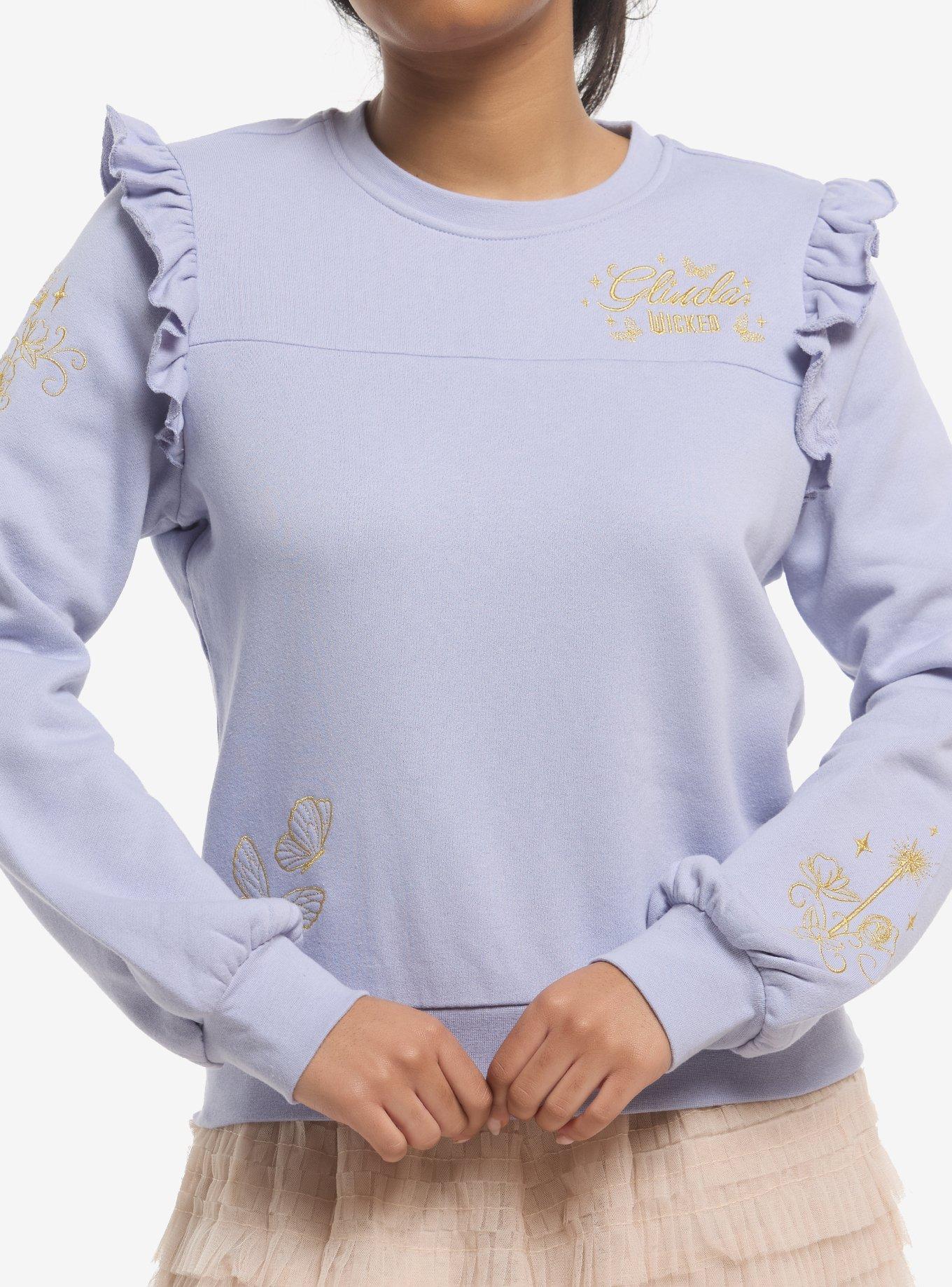 Her Universe Wicked Glinda Ruffle Sleeve Sweatshirt Her Universe Exclusive, , hi-res