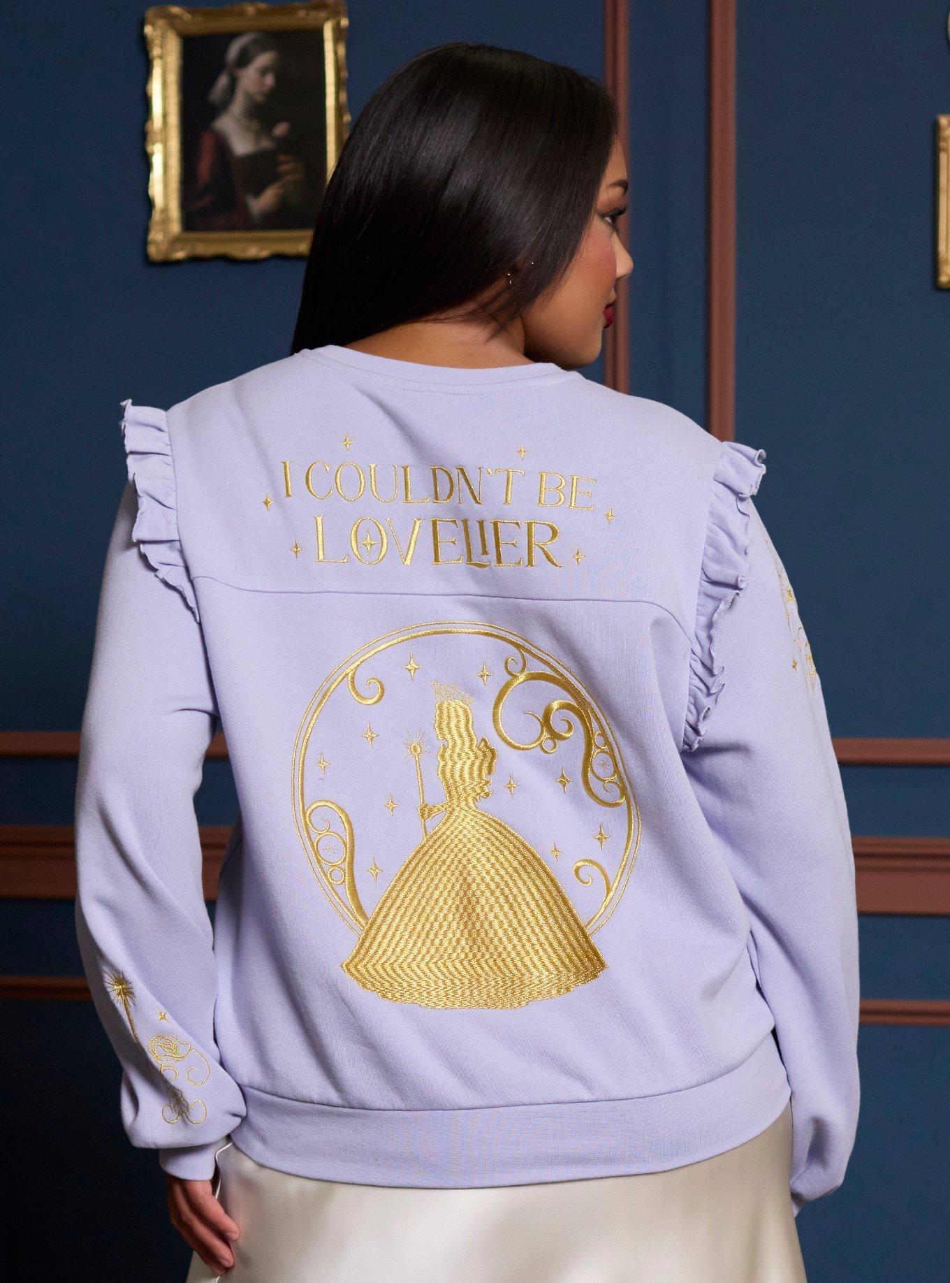 Her Universe Wicked Glinda Ruffle Sleeve Sweatshirt Plus Size Her Universe Exclusive, , hi-res