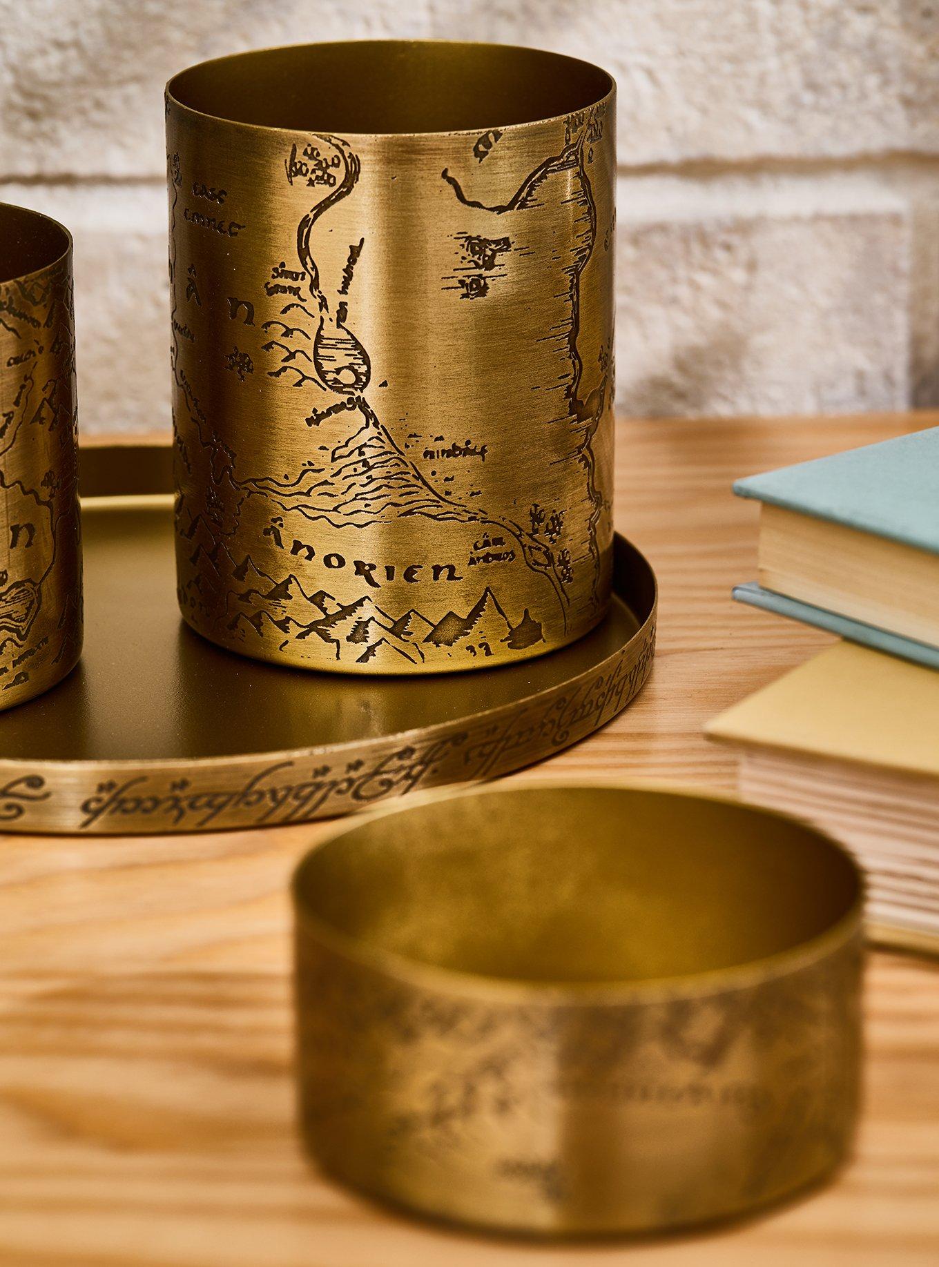 The Lord of the Rings Map Brass Desk Organizer Set - BoxLunch Exclusive, , alternate - view 4