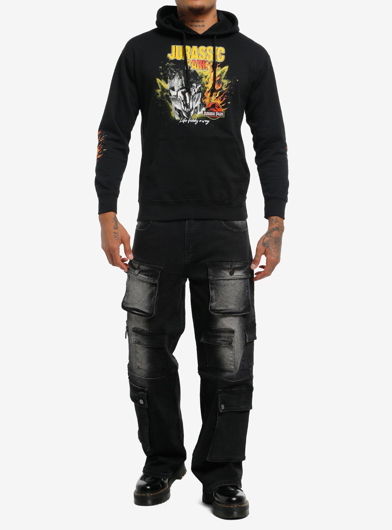 Jurassic Park Flames Hoodie, , hi-res