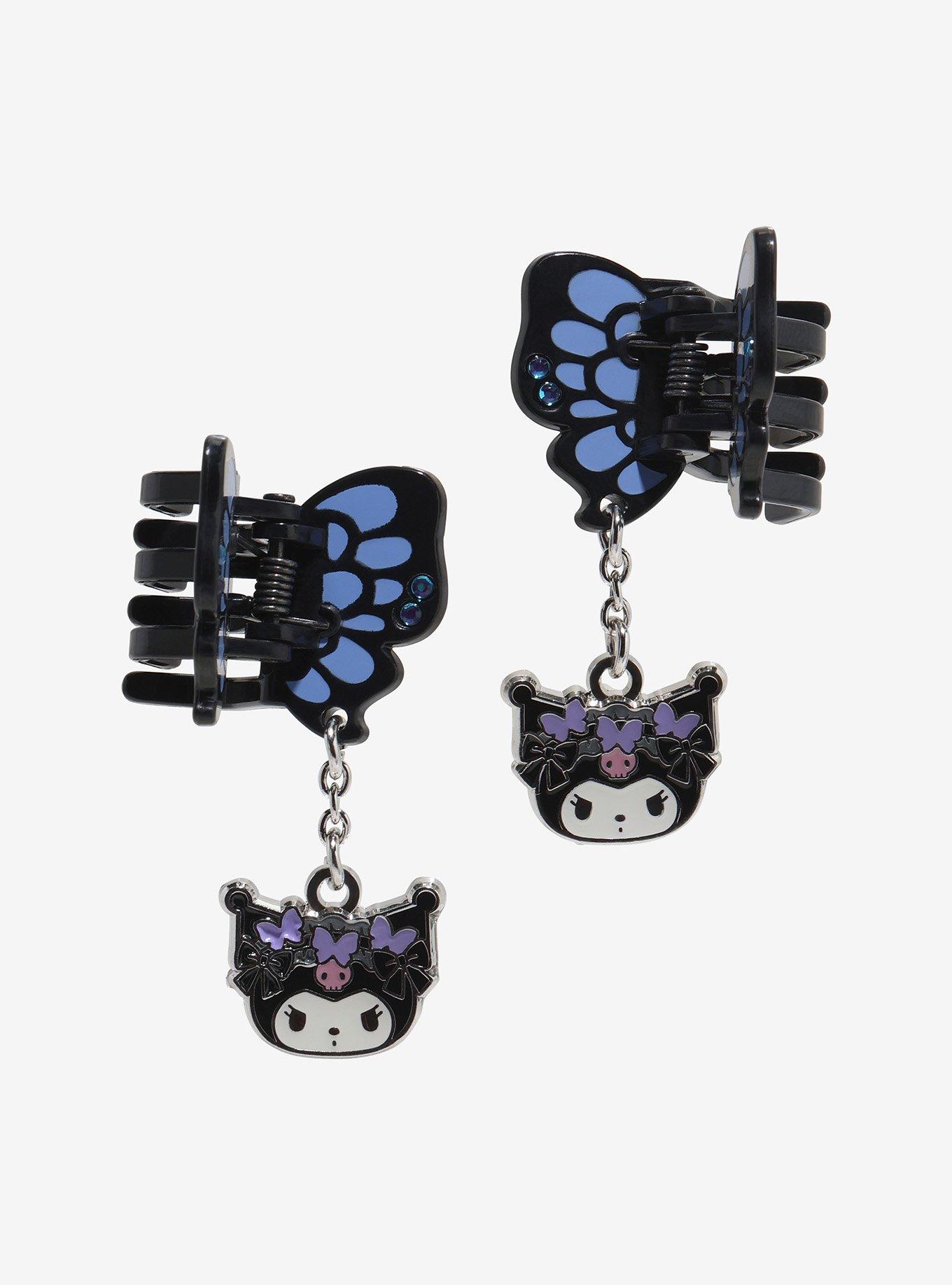 Sanrio Japan Originals Kuromi Butterfly Hair Clip Set, , hi-res