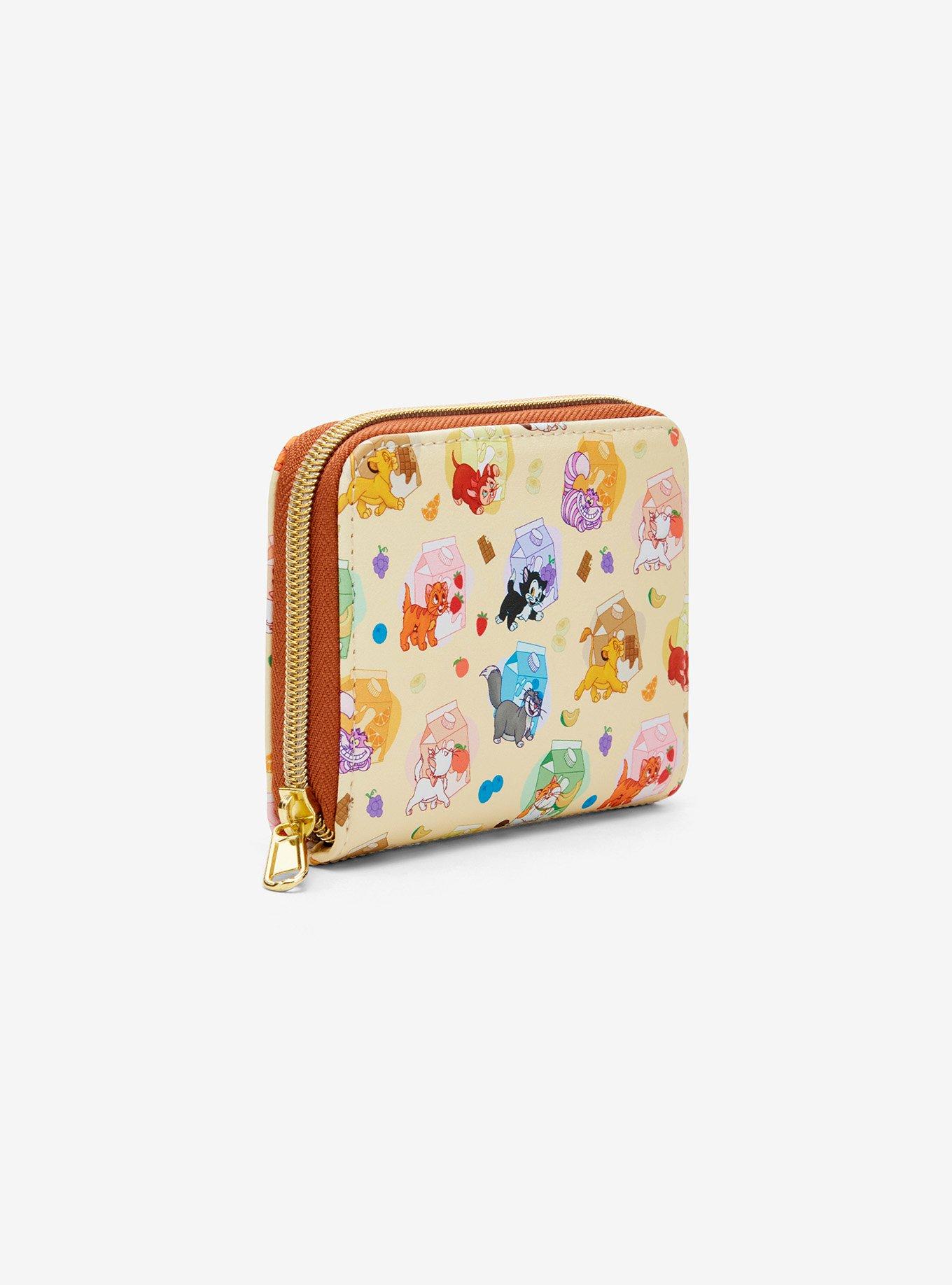 Loungefly Disney Cats Milk Cartons Mini Zipper Wallet, , hi-res