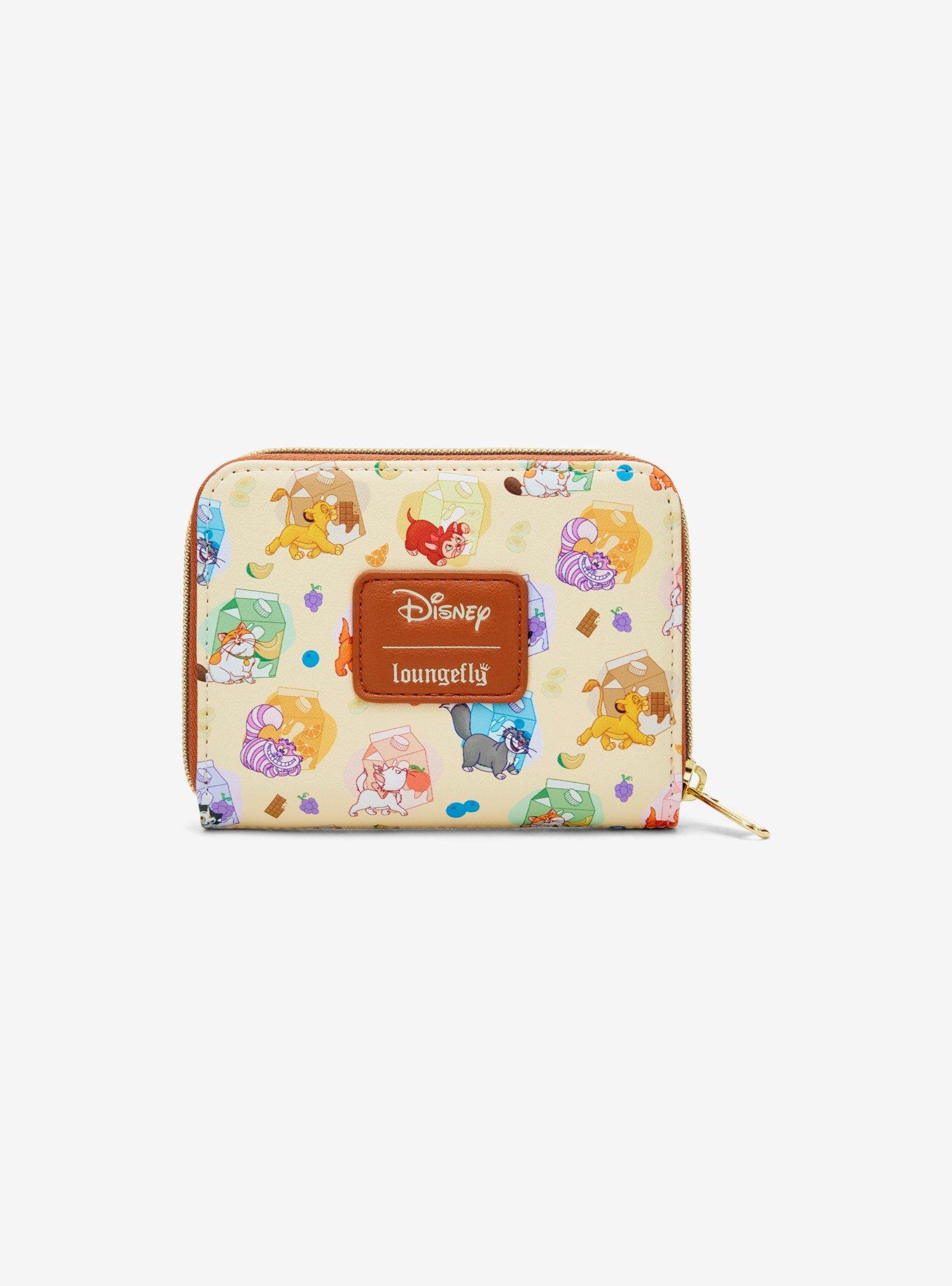 Loungefly Disney Cats Milk Cartons Mini Zipper Wallet, , alternate