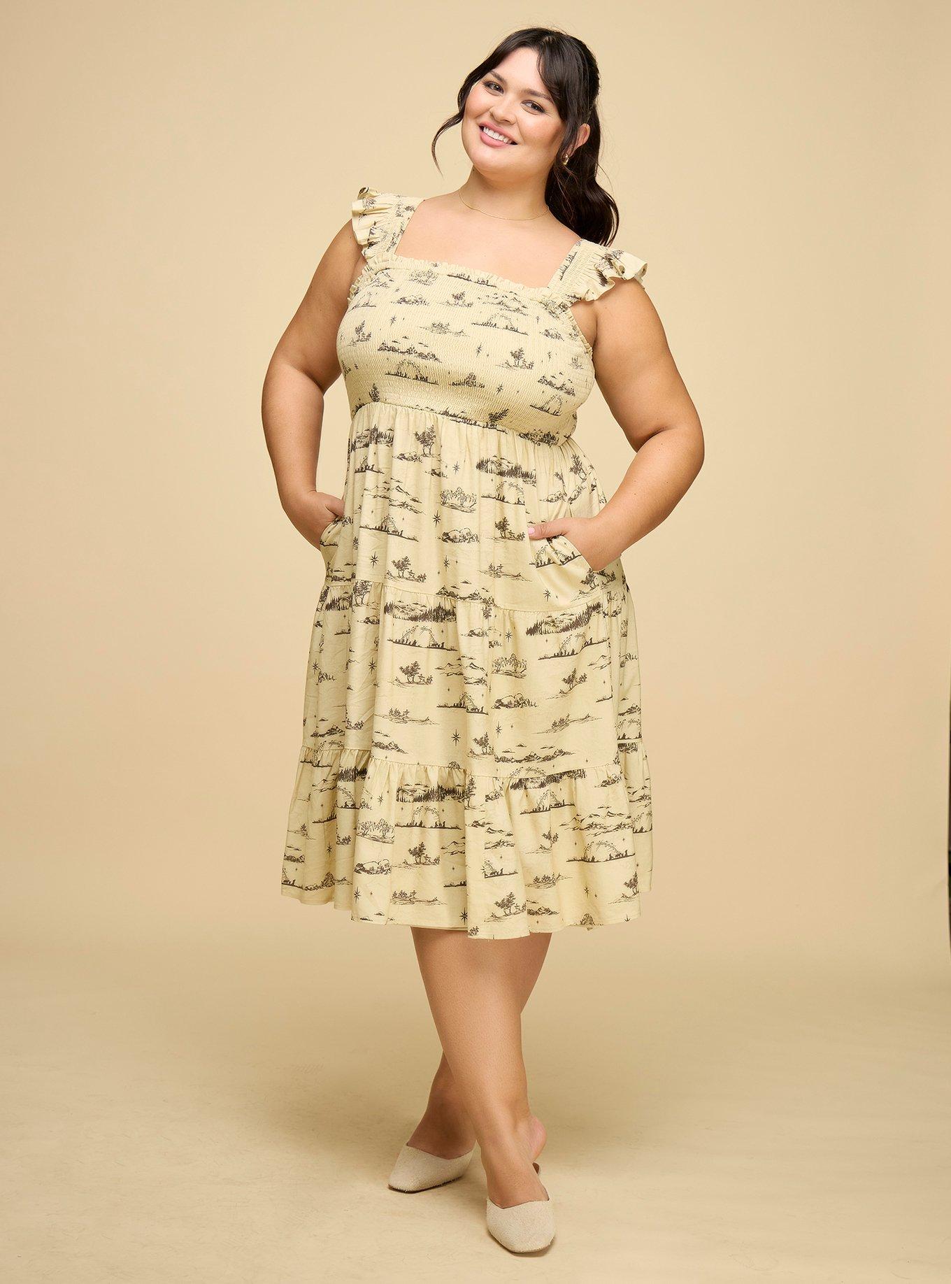Her Universe The Lord Of The Rings Scenic Midi Dress Plus Size Her Universe Exclusive, , hi-res