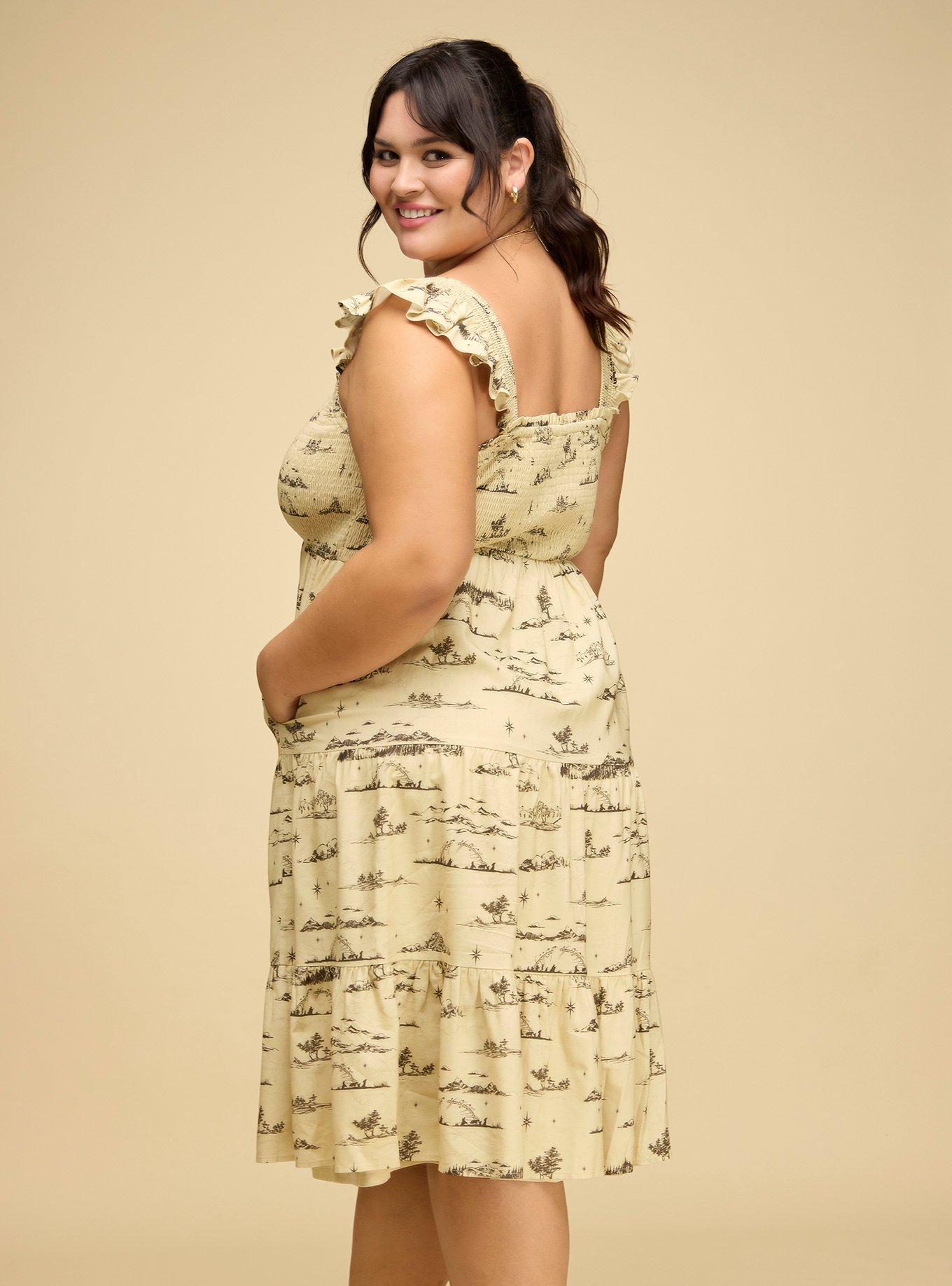 Her Universe The Lord Of The Rings Scenic Midi Dress Plus Size Her Universe Exclusive, MULTI, alternate
