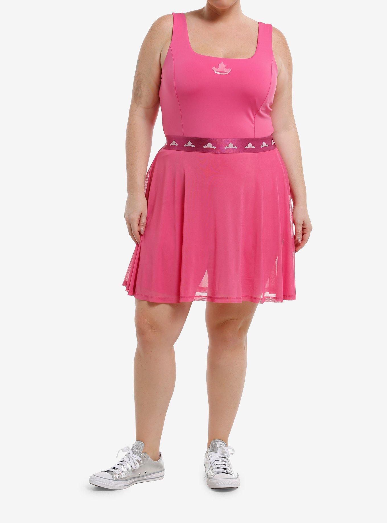 Her Universe Disney Sleeping Beauty Aurora Athletic Dress Plus Size Her Universe Exclusive, PINK, alternate - view 3