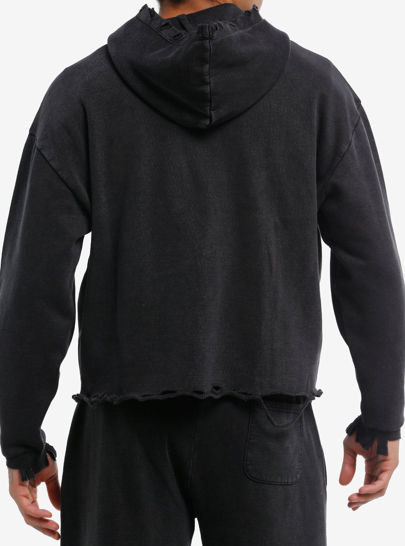 Winged Skull Rosary Hoodie, , hi-res