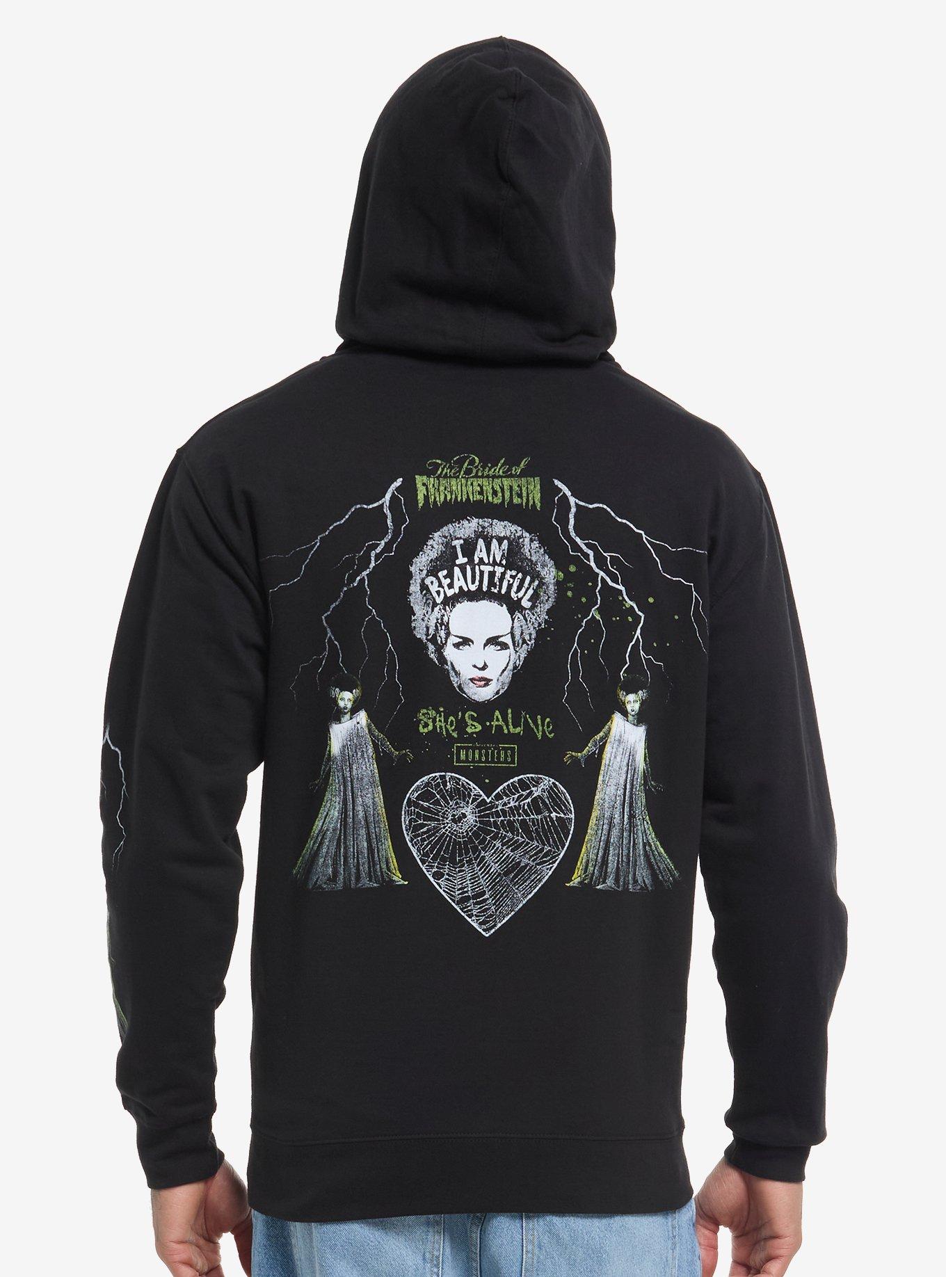 Universal Monsters The Bride Of Frankenstein I Am Beautiful Hoodie, , hi-res
