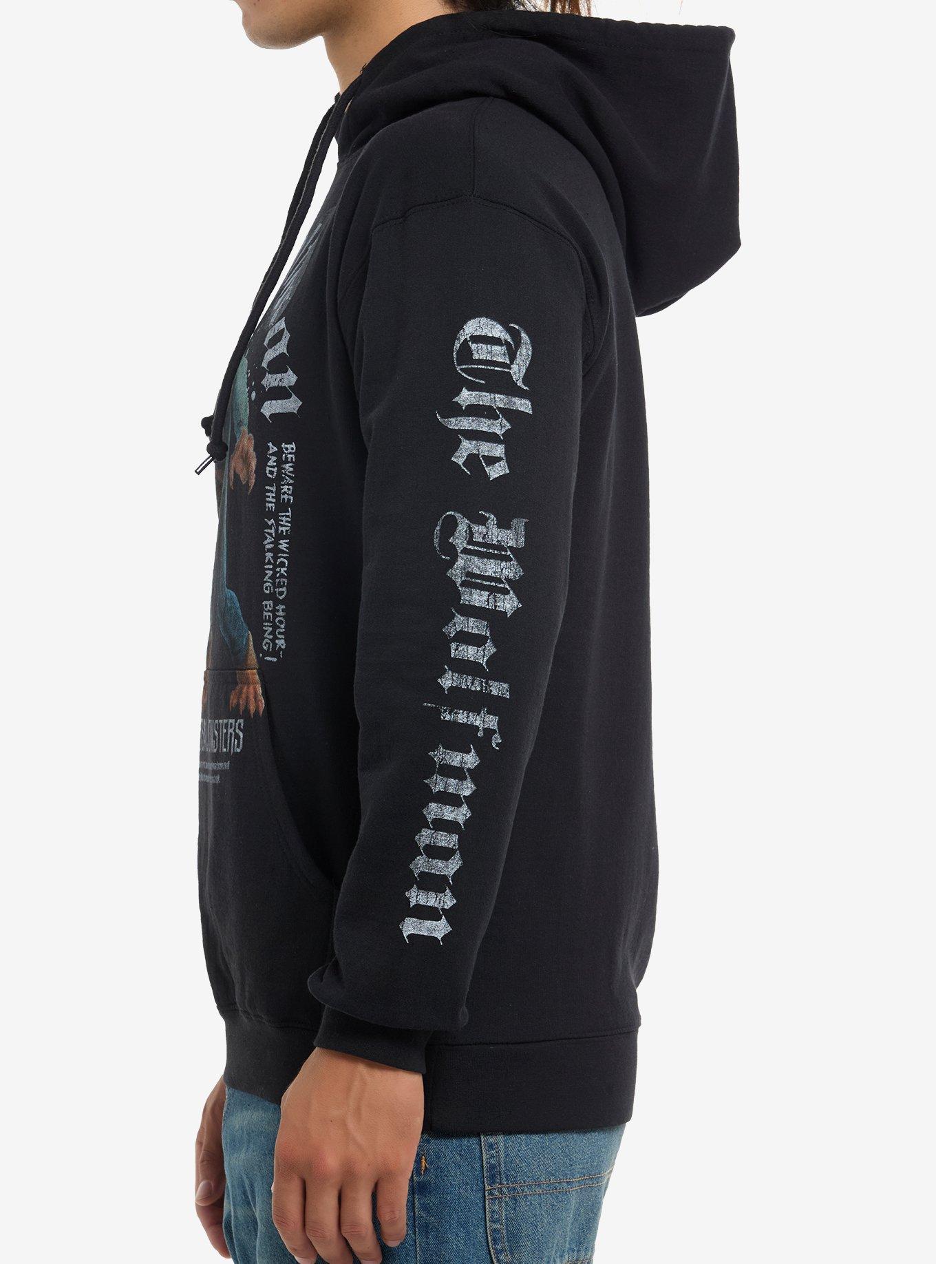 Universal Monsters The Wolfman Portrait Hoodie, BLACK, alternate