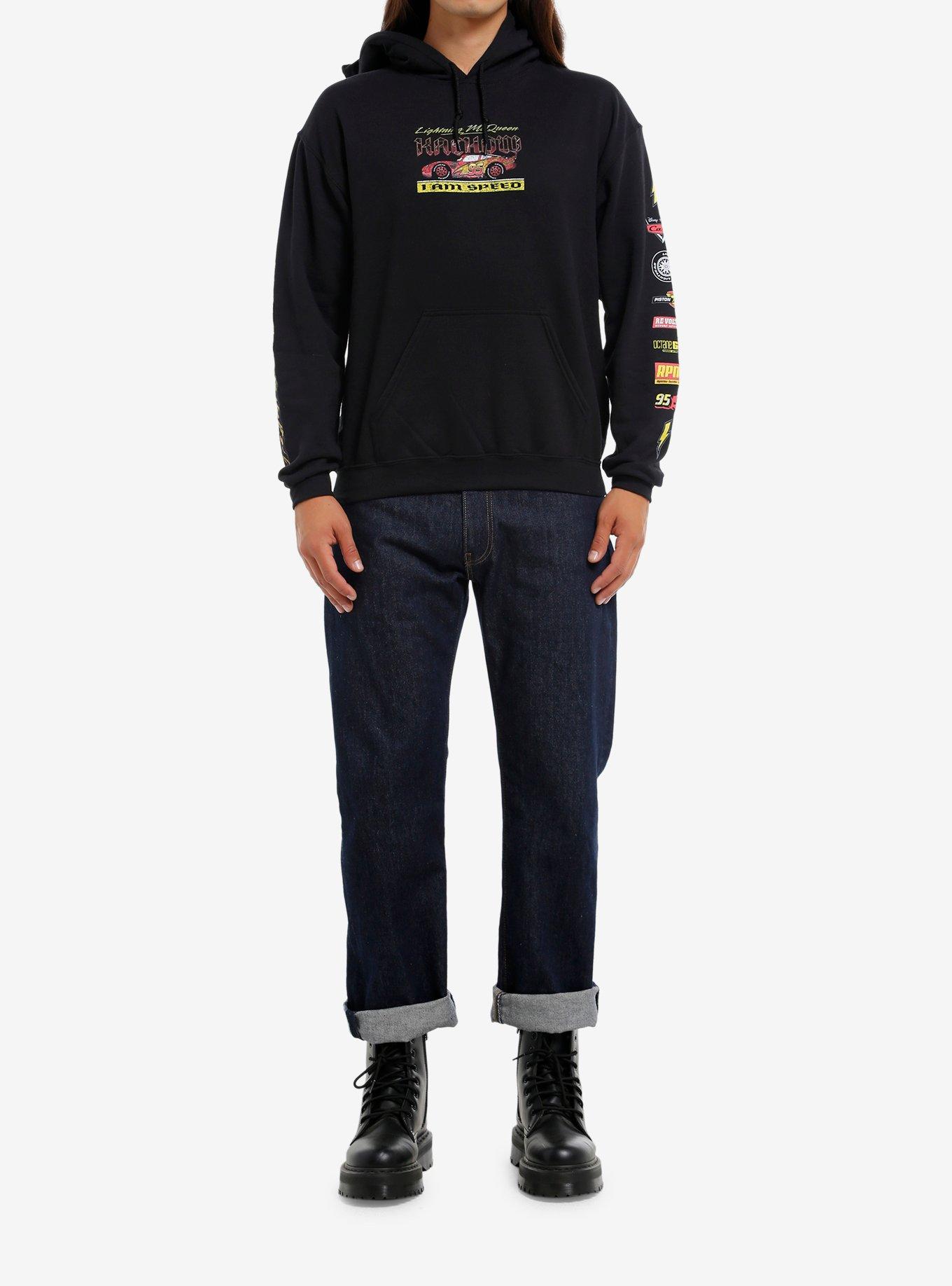 Disney Pixar Cars Race Logos Hoodie, BLACK, alternate