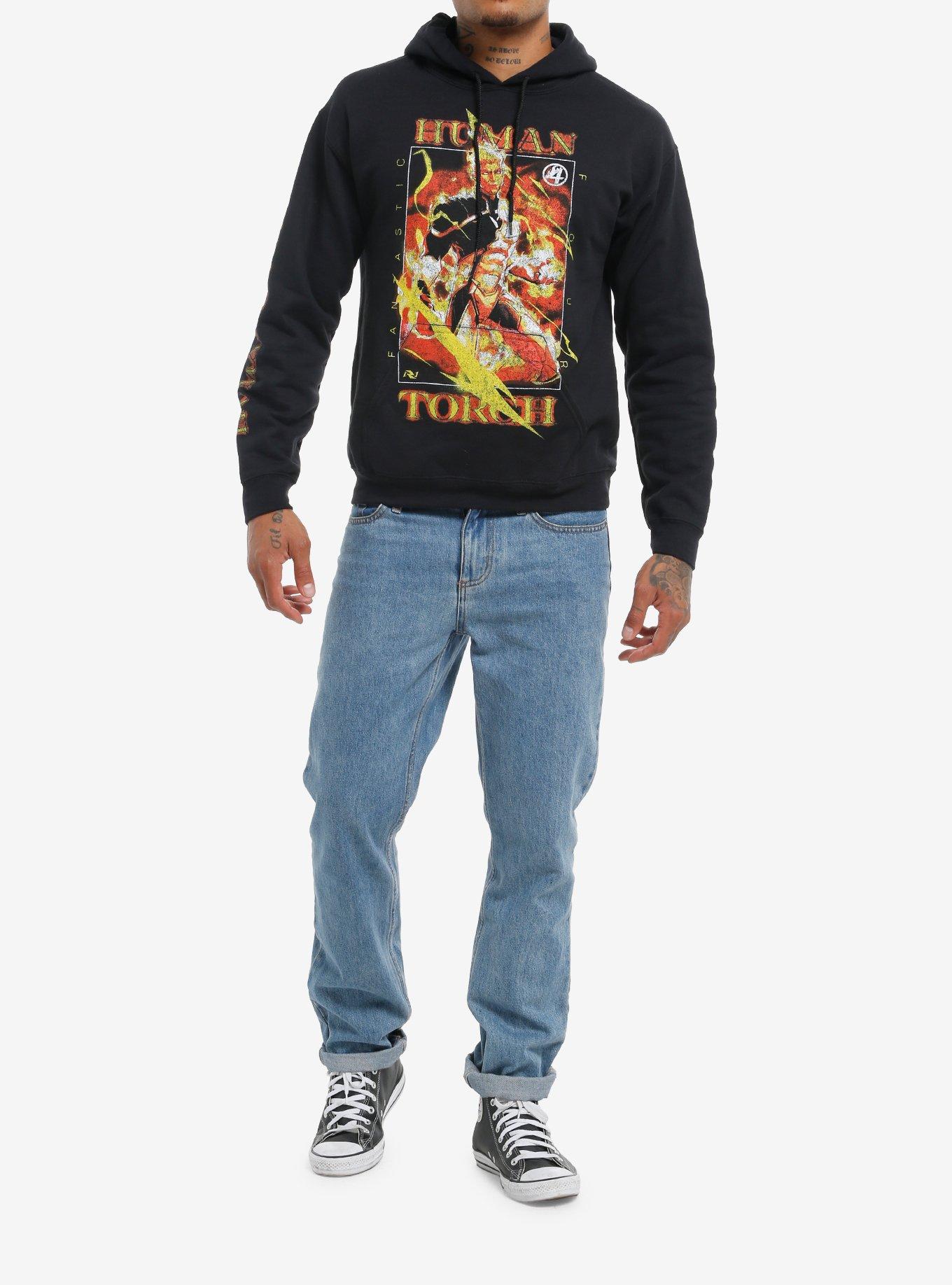 Marvel Rivals Human Torch Hoodie, BLACK, alternate