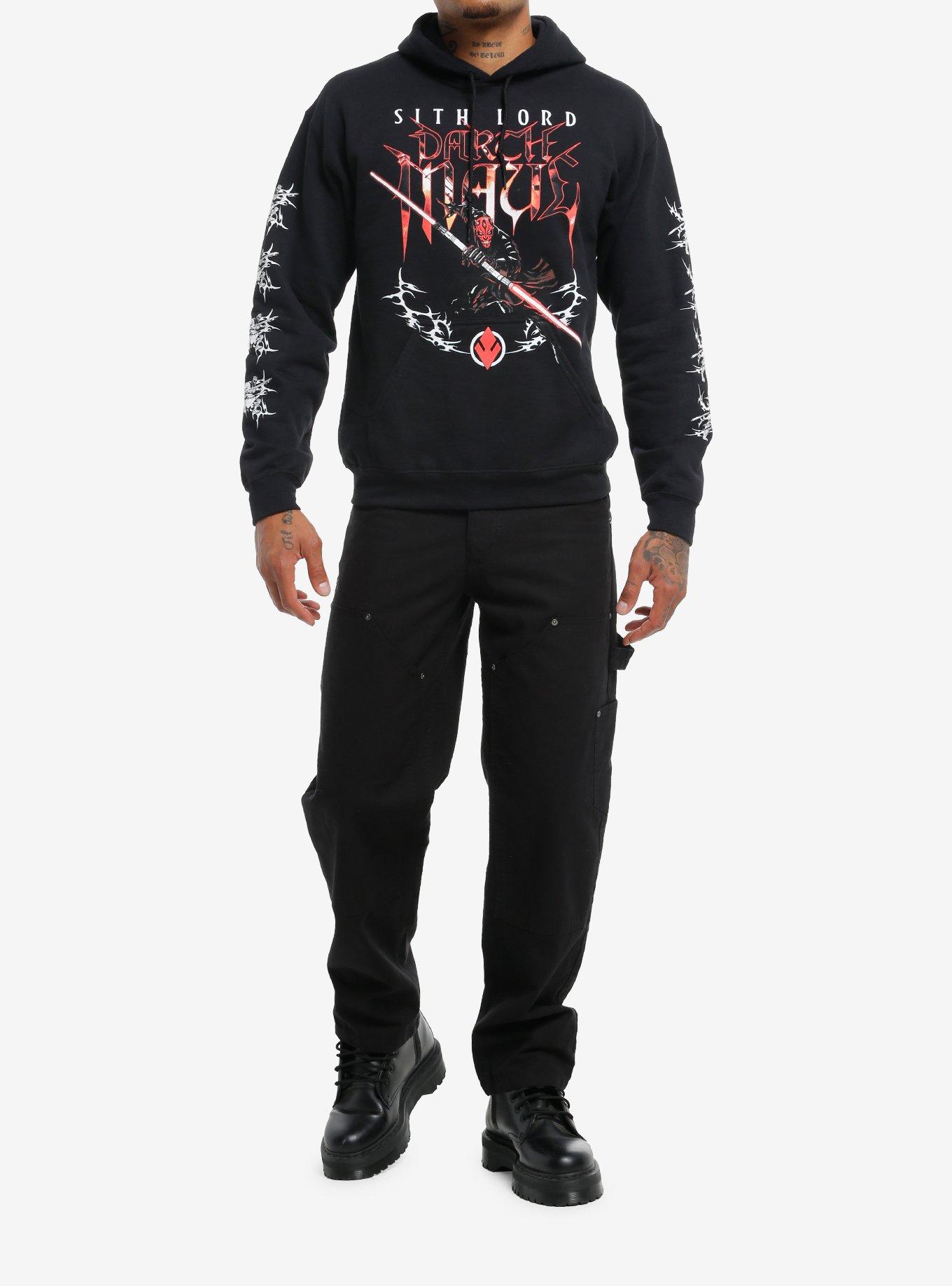 Star Wars Darth Maul Metal Hoodie, BLACK, alternate