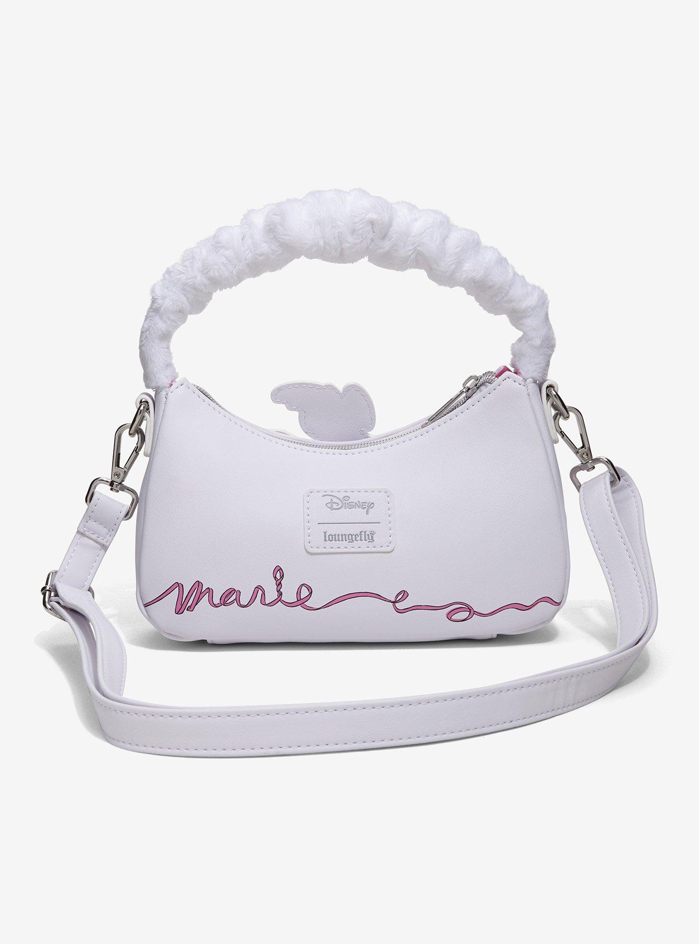 Loungefly Disney The Aristocats Marie Fuzzy Handle Crossbody Bag, , alternate