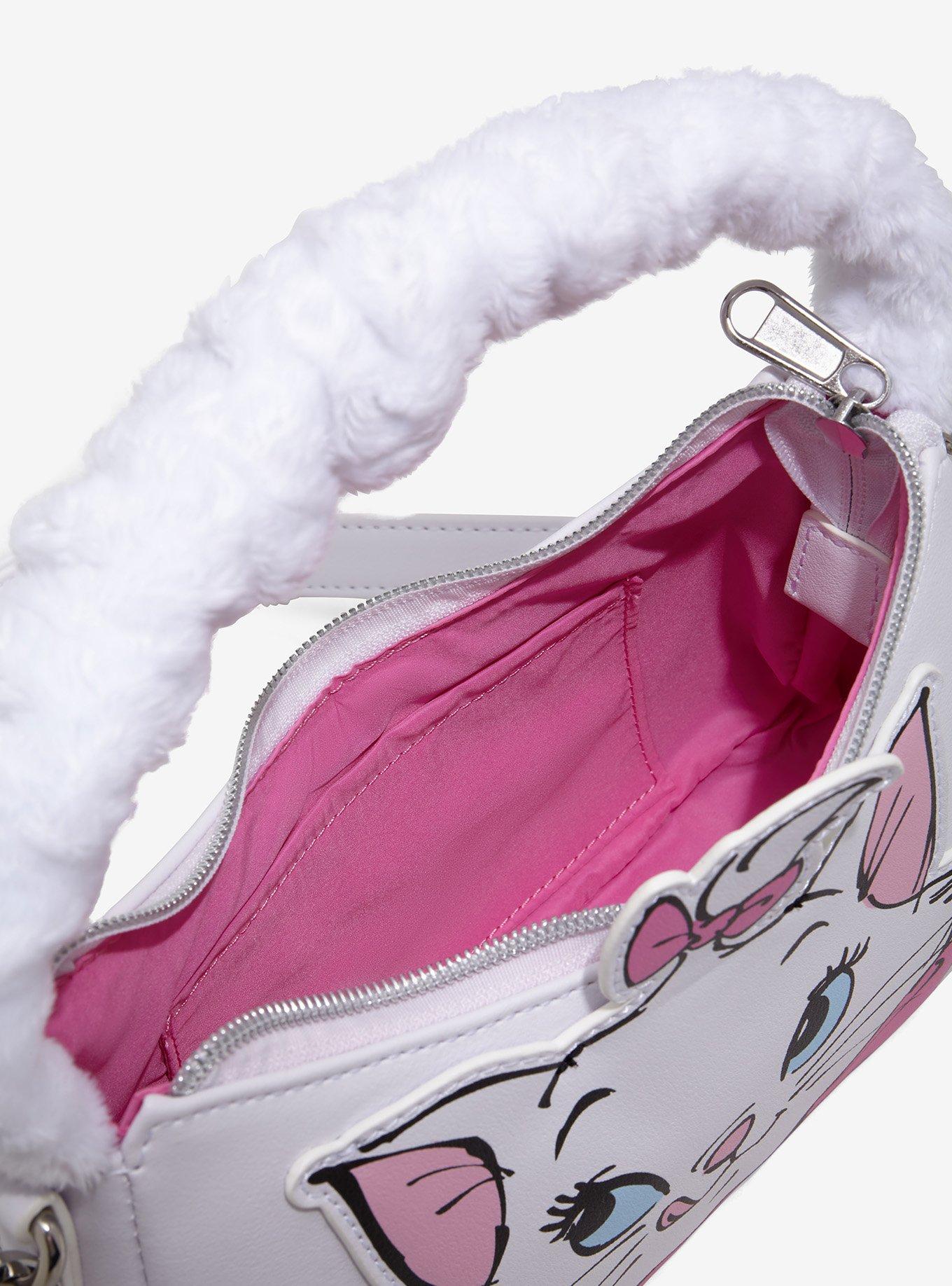 Loungefly Disney The Aristocats Marie Fuzzy Handle Crossbody Bag, , alternate