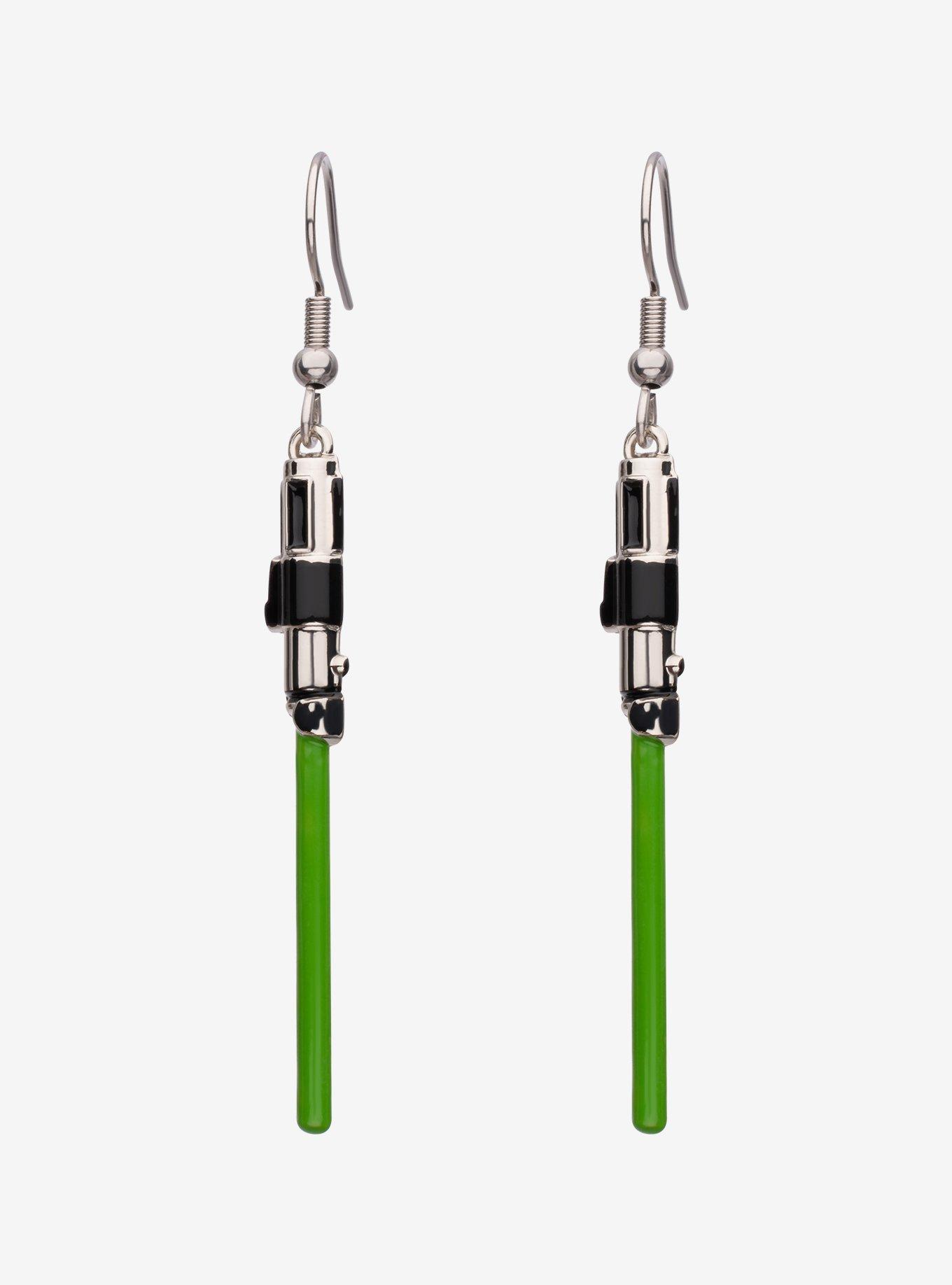 Star Wars Luke Skywalker Lightsaber Drop Earrings, , hi-res