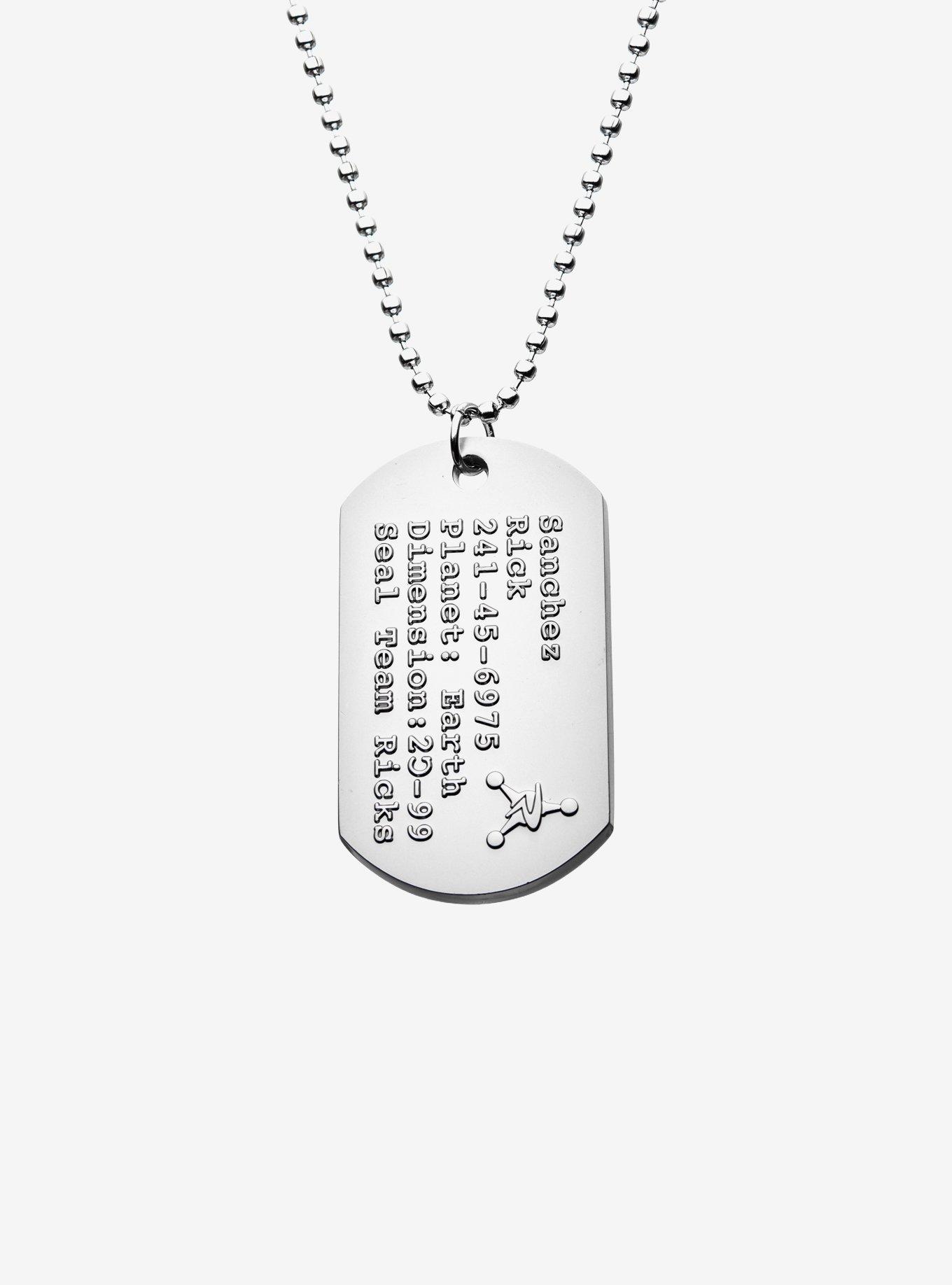 Rick And Morty Rick Sanchez Dog Tag Necklace, , hi-res