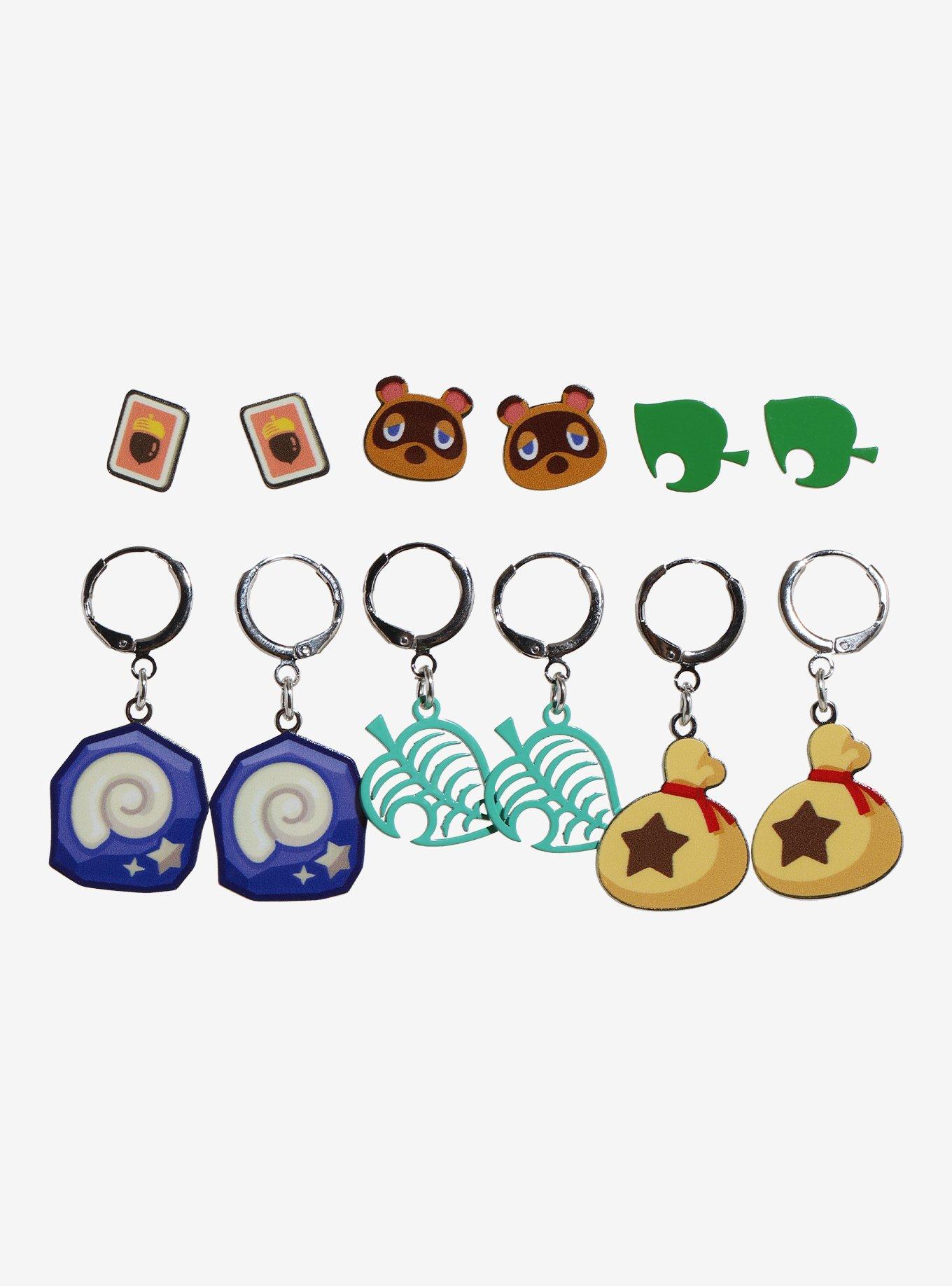 Animal Crossing: New Horizons Icon Earring Set, , hi-res