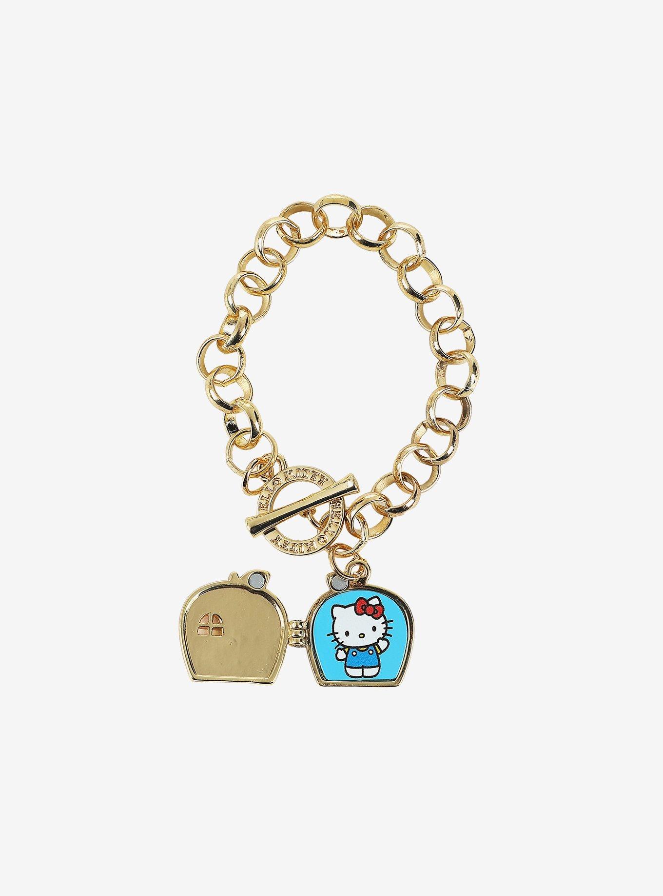 Hello Kitty Apple House Locket Bracelet, , alternate