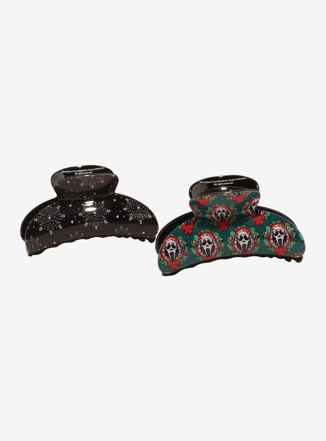 Ghost Face Holiday Claw Hair Clip Set, , hi-res
