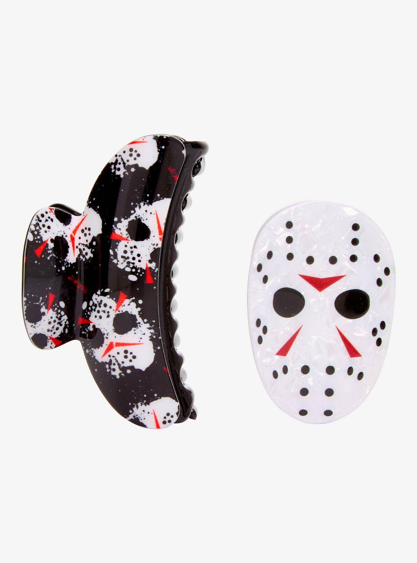 Friday The 13th Mask Claw Hair Clip Set, , alternate