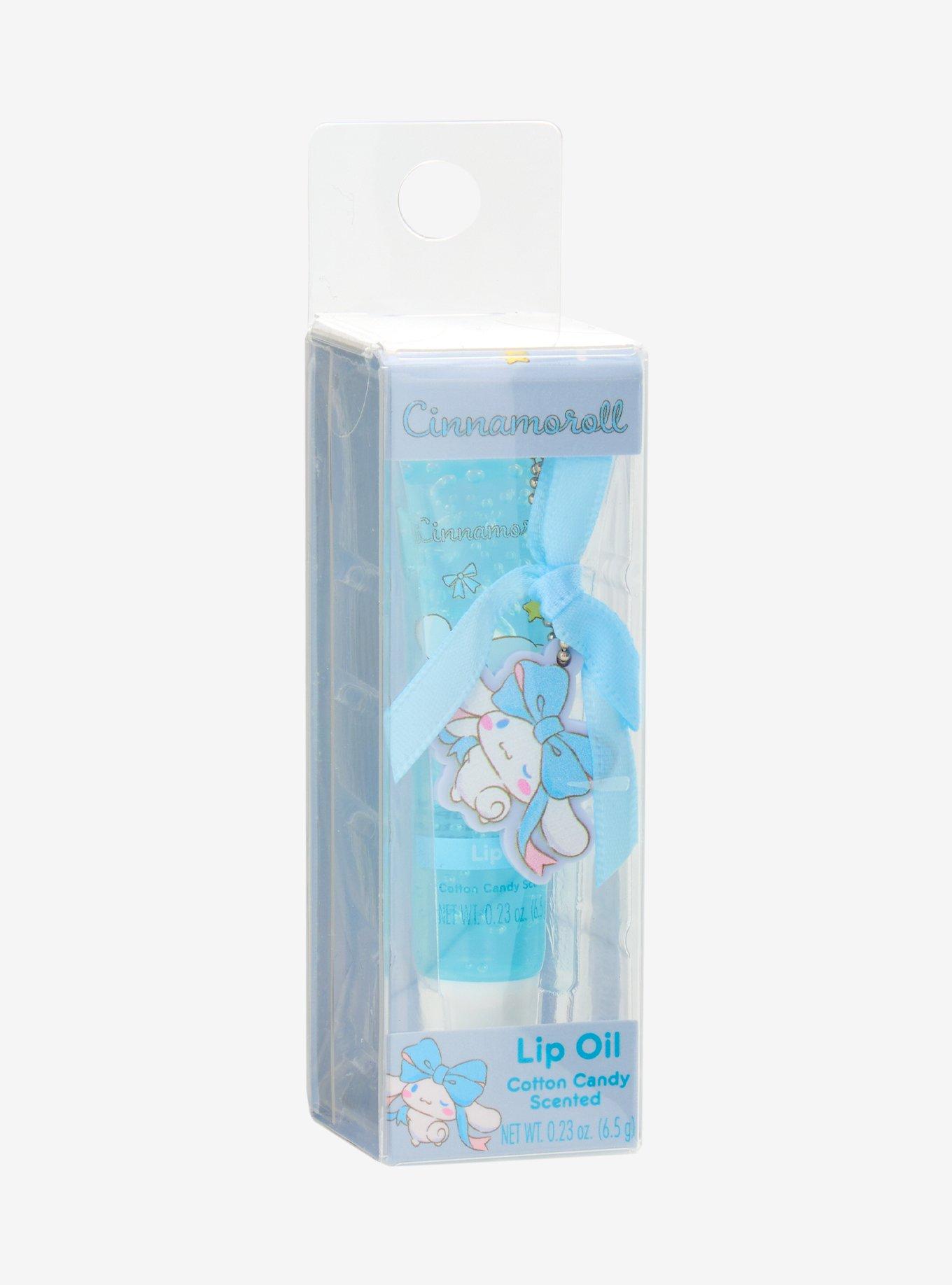 Sanrio Cinnamoroll Cotton Candy Scented Lip Oil with Keychain - BoxLunch Exclusive, , hi-res