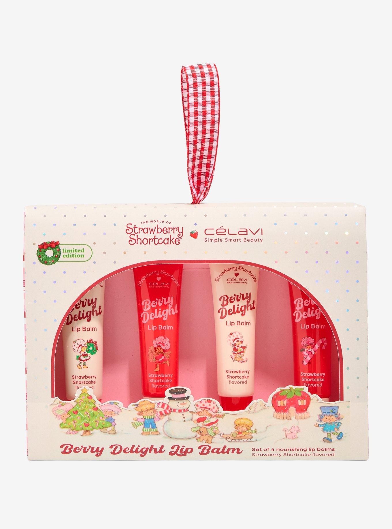 Célavi Strawberry Shortcake Berry Delight Strawberry Shortcake Flavored Lip Balm Set, , hi-res