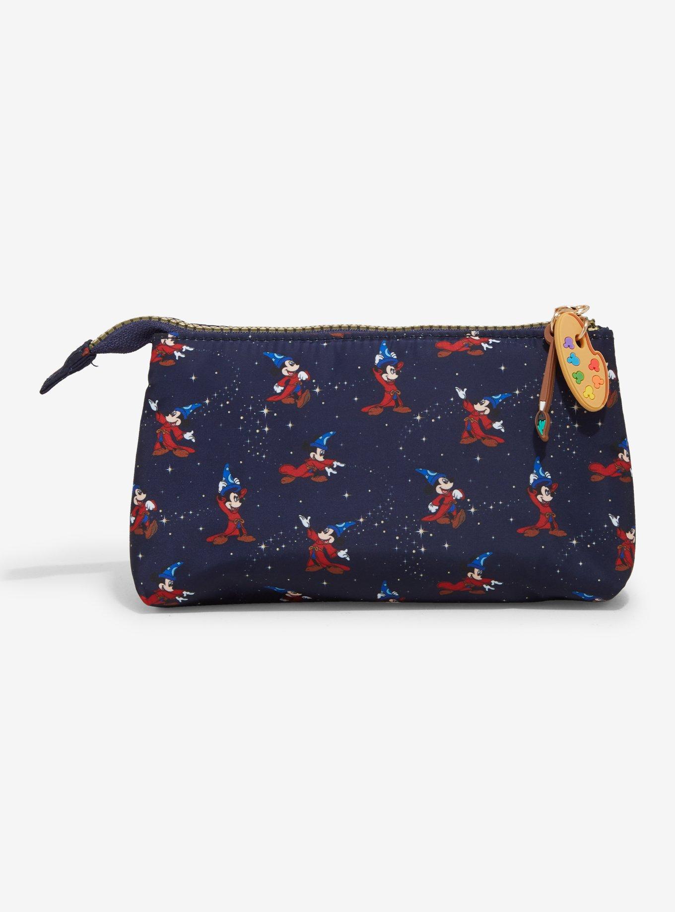 Disney Fantasia Sorcerer Mickey Allover Print Cosmetic Bag - BoxLunch Exclusive, , alternate