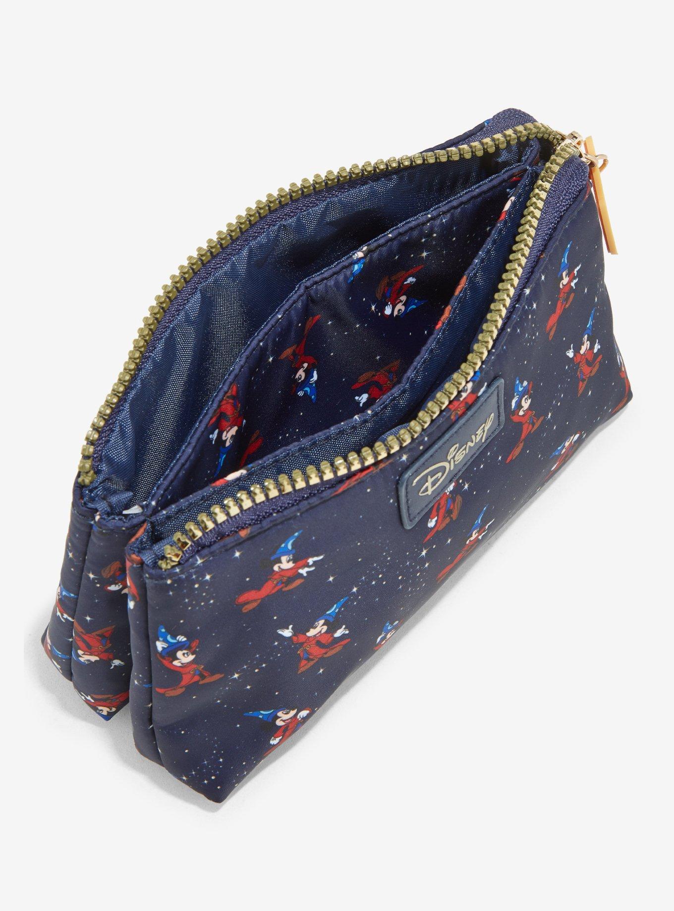 Disney Fantasia Sorcerer Mickey Allover Print Cosmetic Bag - BoxLunch Exclusive, , alternate