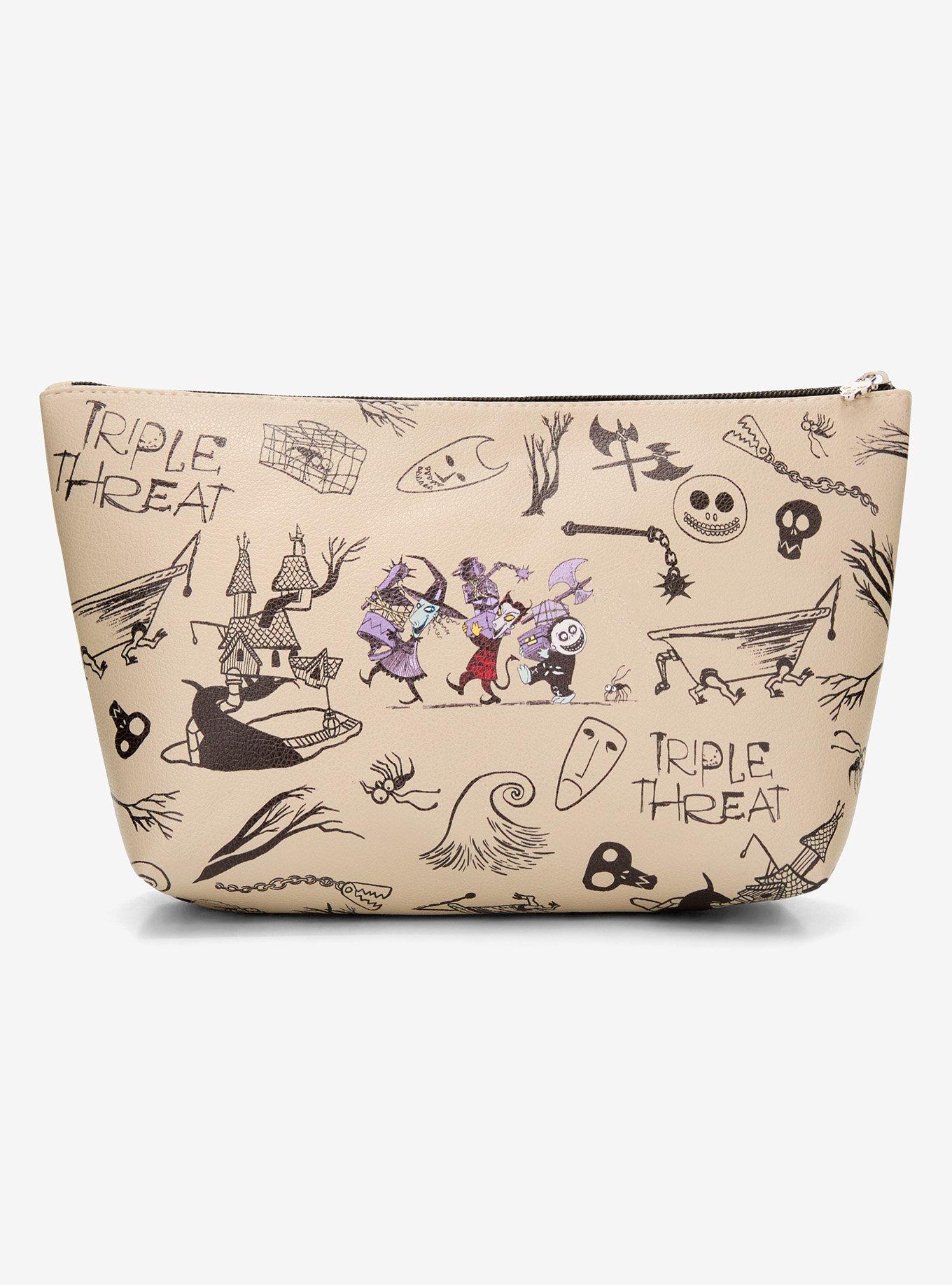 Disney The Nightmare Before Christmas Lock, Shock, & Barrel Cosmetic Bag - BoxLunch Exclusive, , alternate