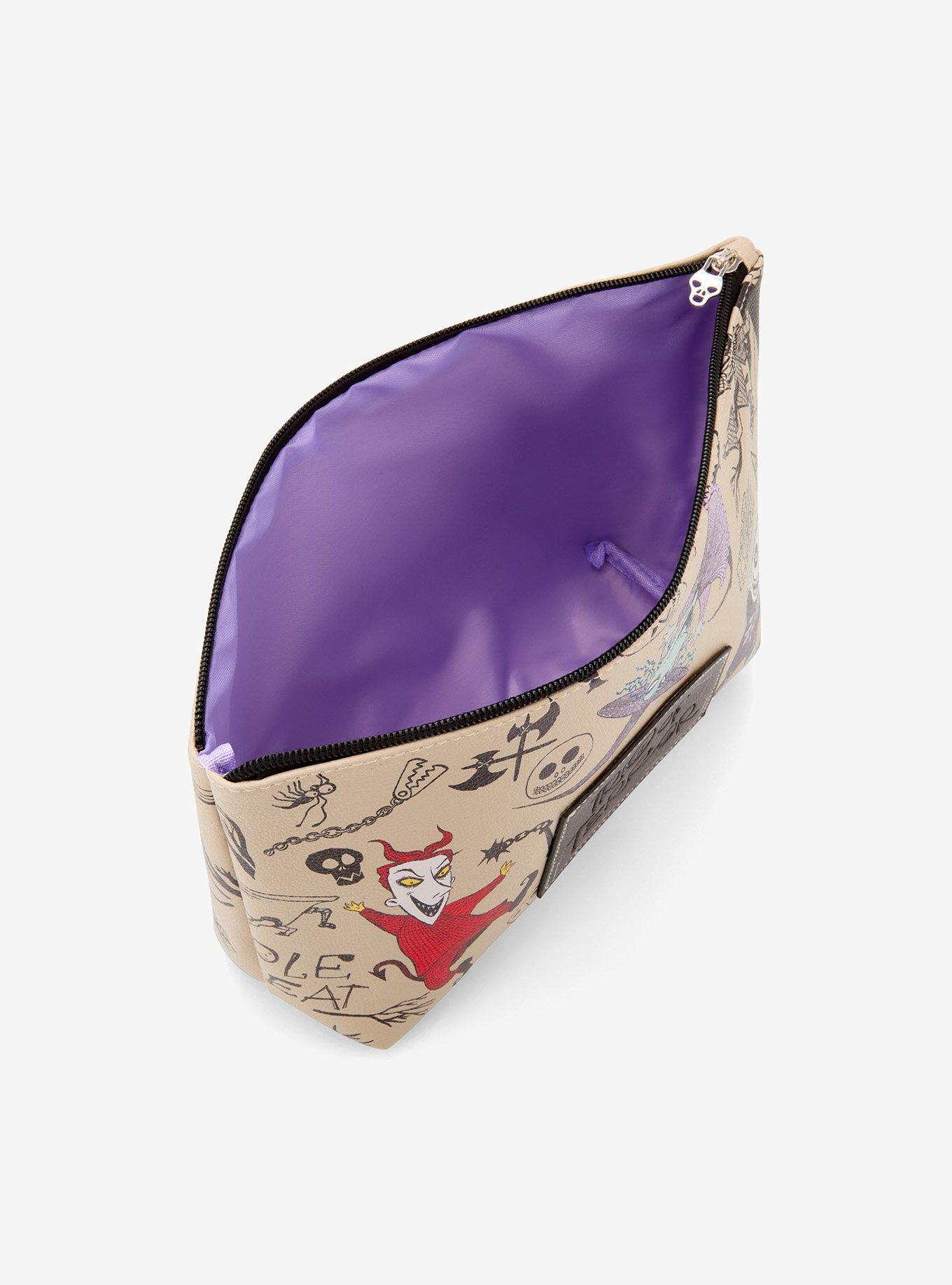 Disney The Nightmare Before Christmas Lock, Shock, & Barrel Cosmetic Bag - BoxLunch Exclusive, , alternate