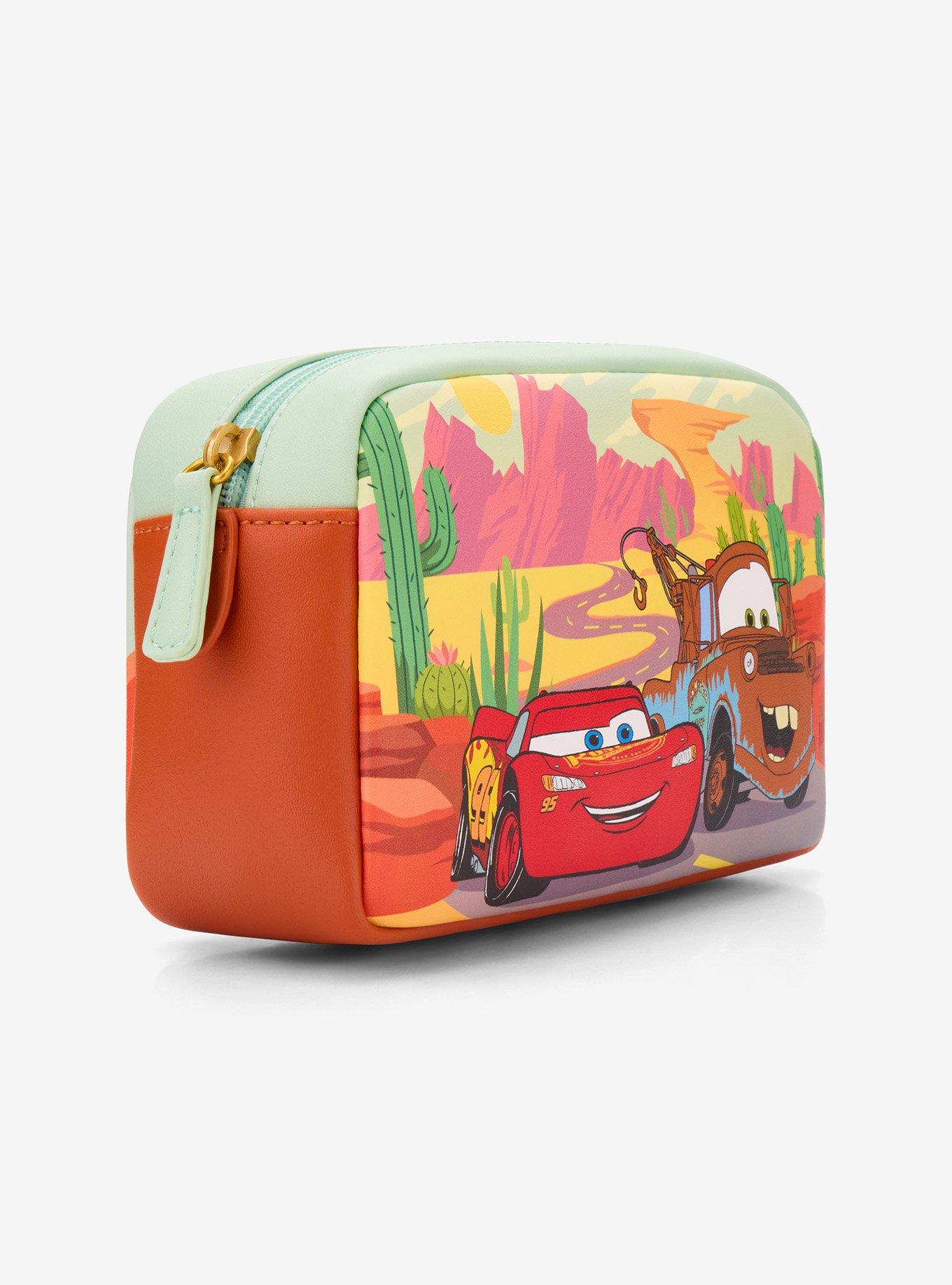 Disney Pixar Cars Lightning McQueen & Mater Cosmetic Bag - BoxLunch Exclusive, , hi-res