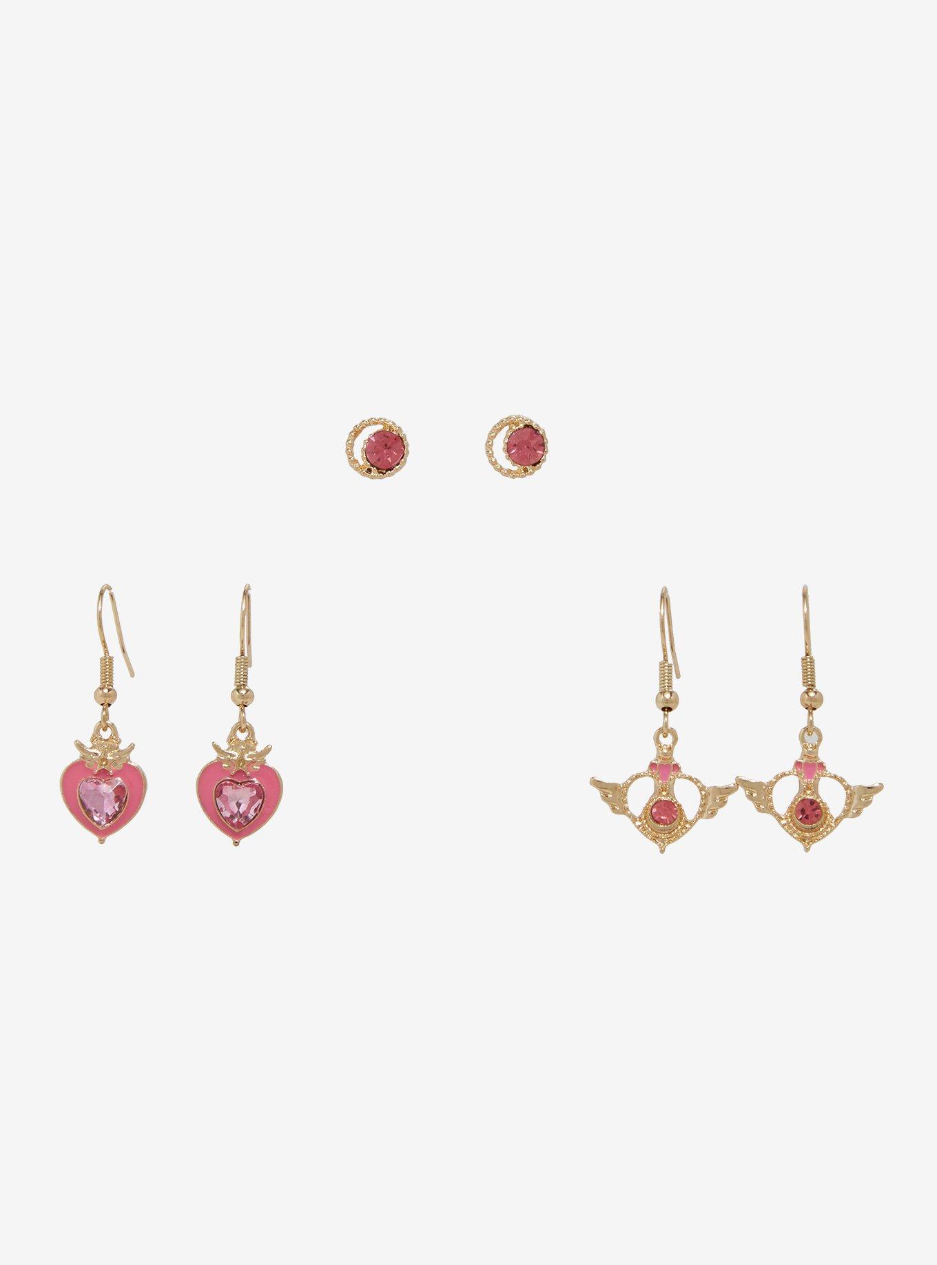 Sailor Moon Icons Earring Set — BoxLunch Exclusive, , hi-res