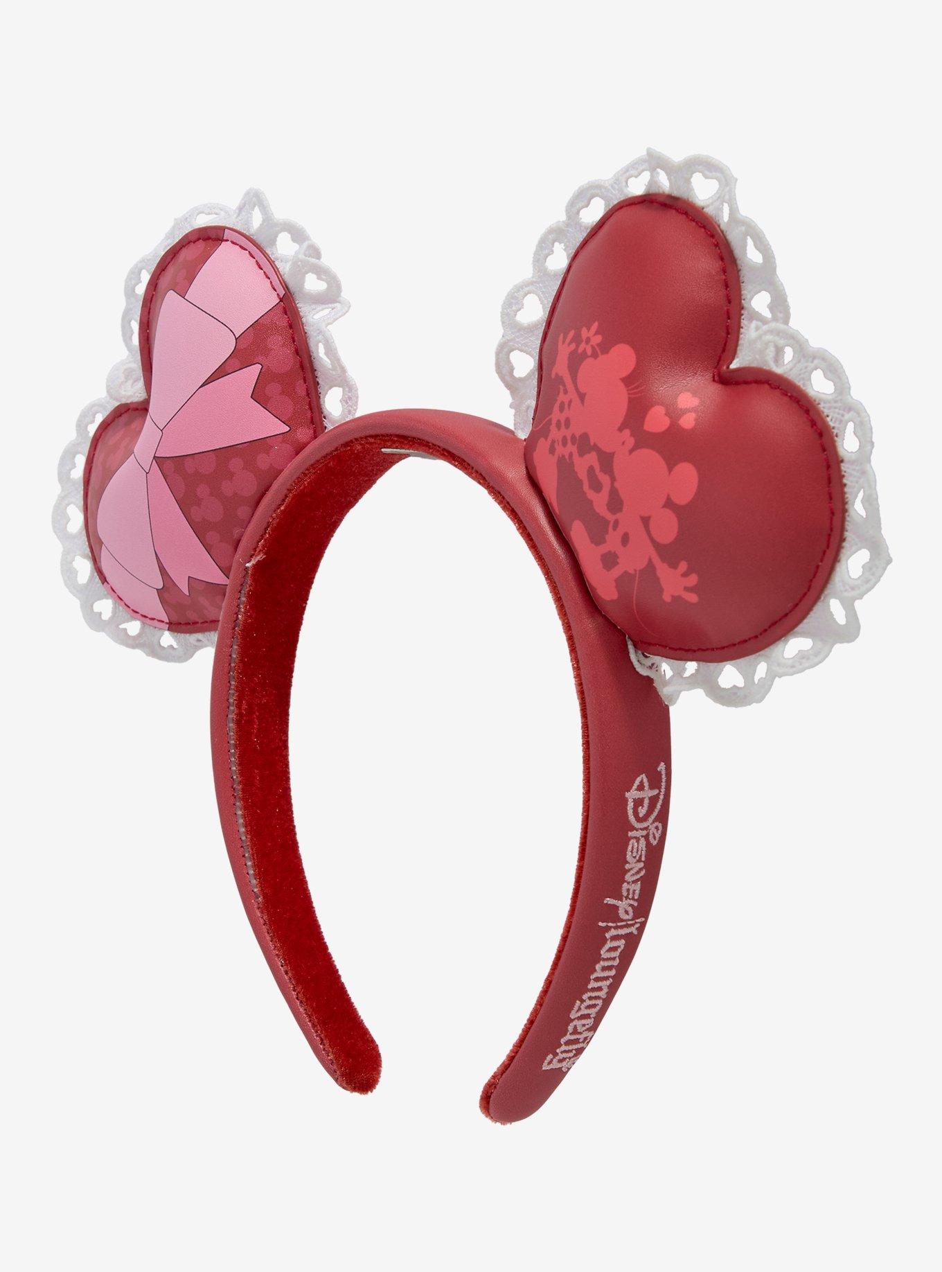 Loungefly Disney Minnie Mouse Valentine's Day Hearts Ears — BoxLunch Exclusive, , hi-res