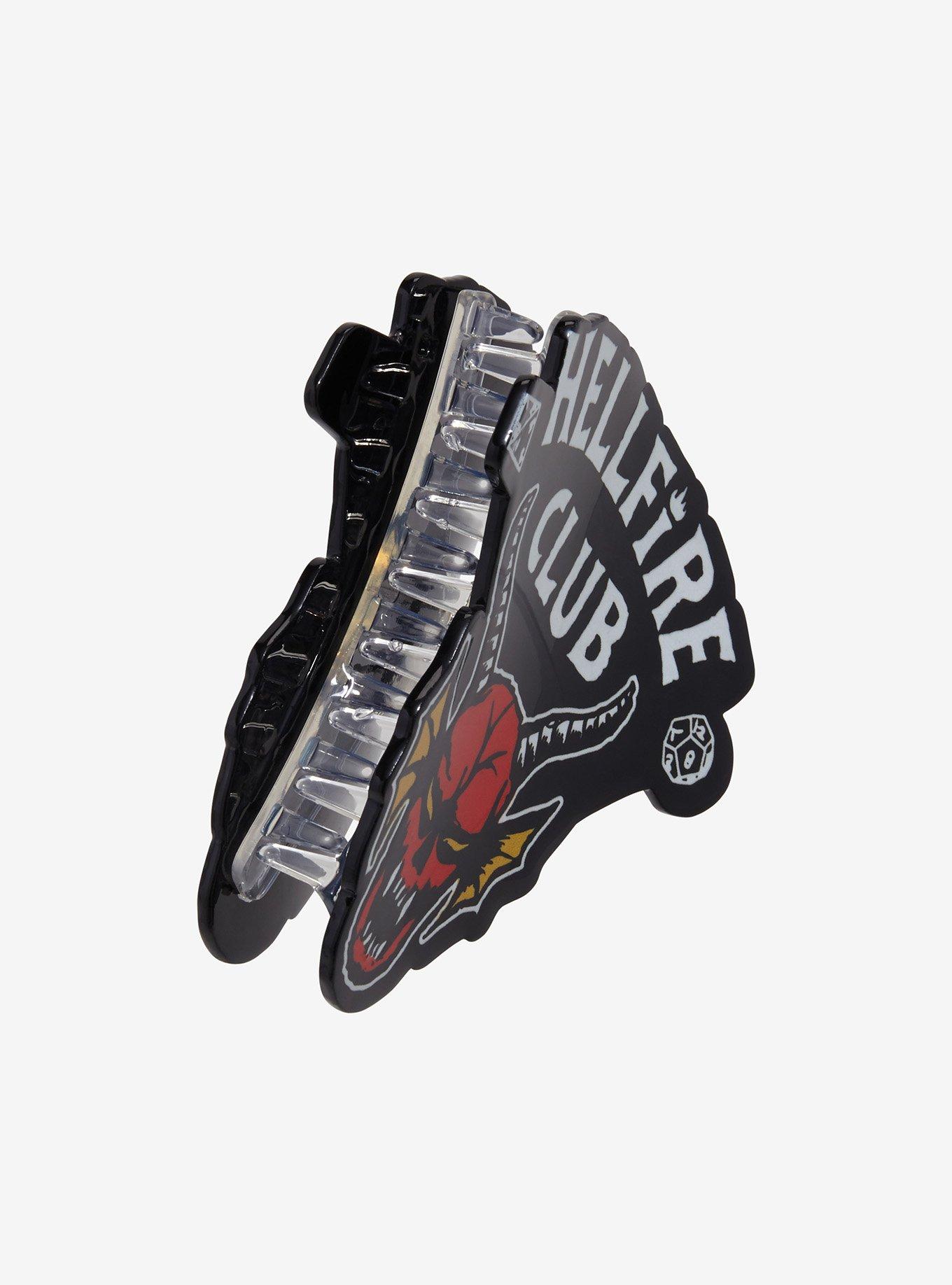 Stranger Things Hellfire Club Logo Figural Claw Clip, , alternate