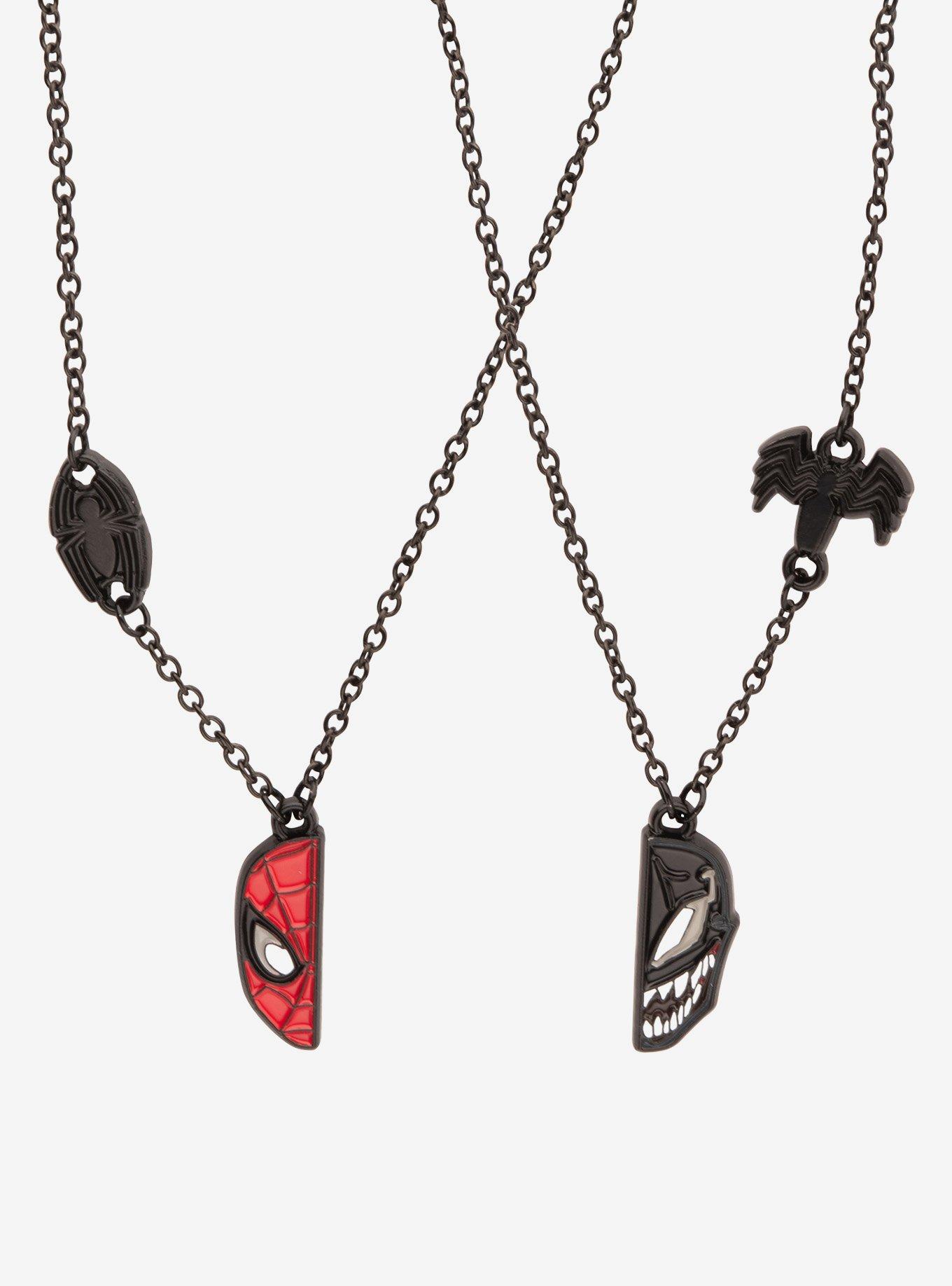 Marvel Spider-Man & Venom Magnetic Best Friend Necklace Set, , hi-res