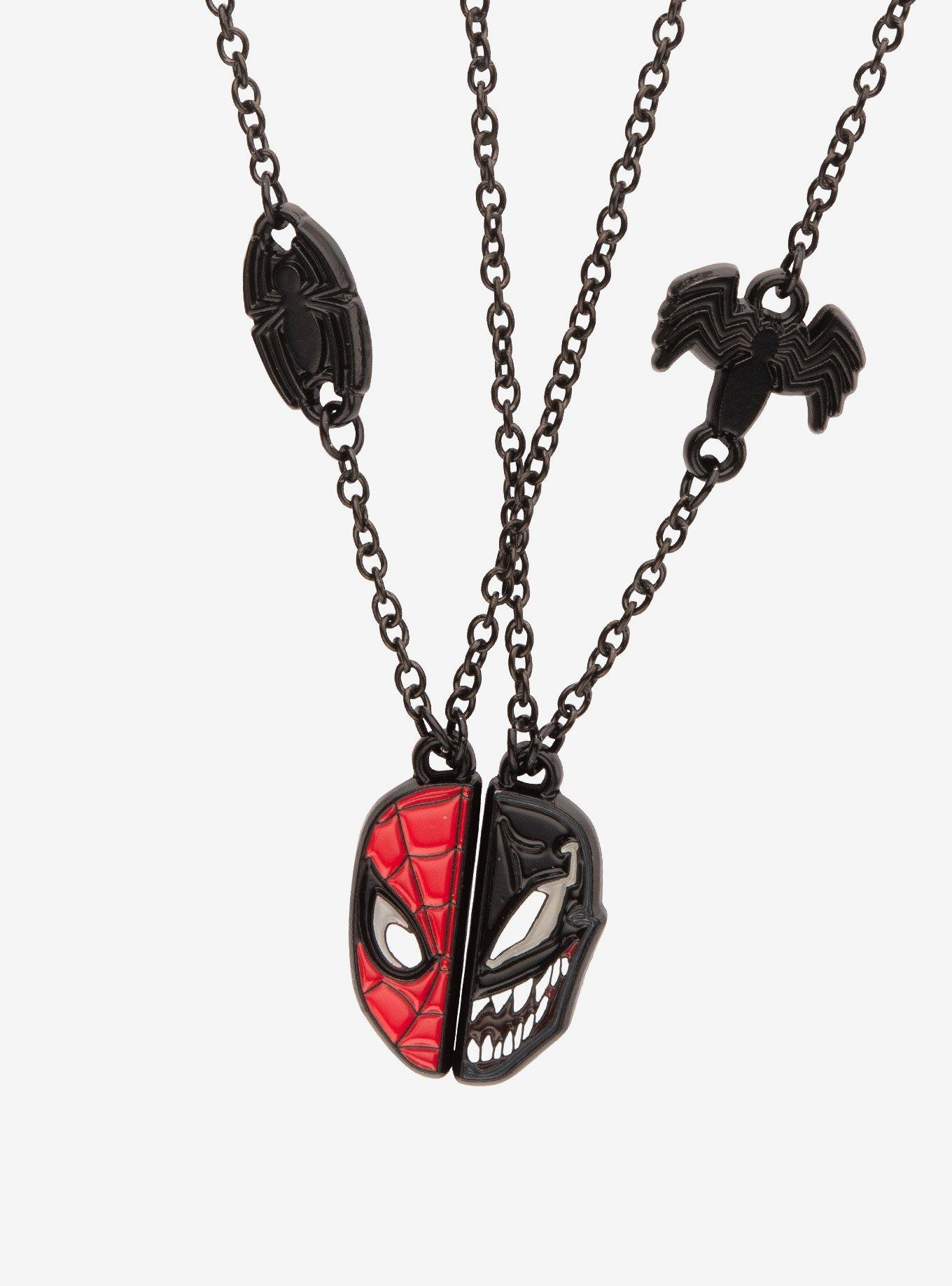 Marvel Spider-Man & Venom Magnetic Best Friend Necklace Set, , alternate
