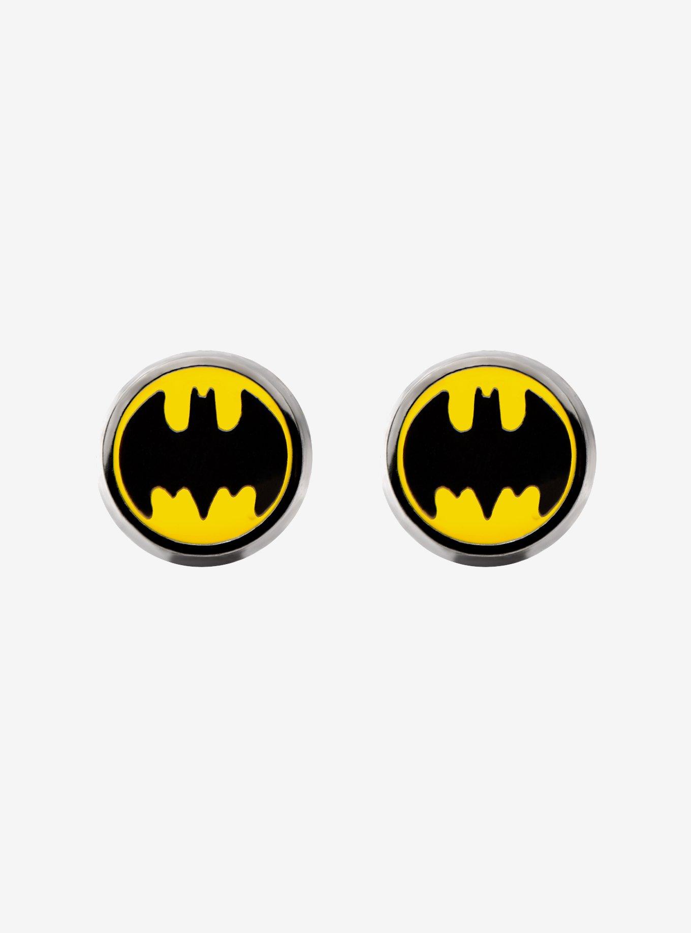 DC Comics Batman Bat Symbol Stud Earrings, , hi-res