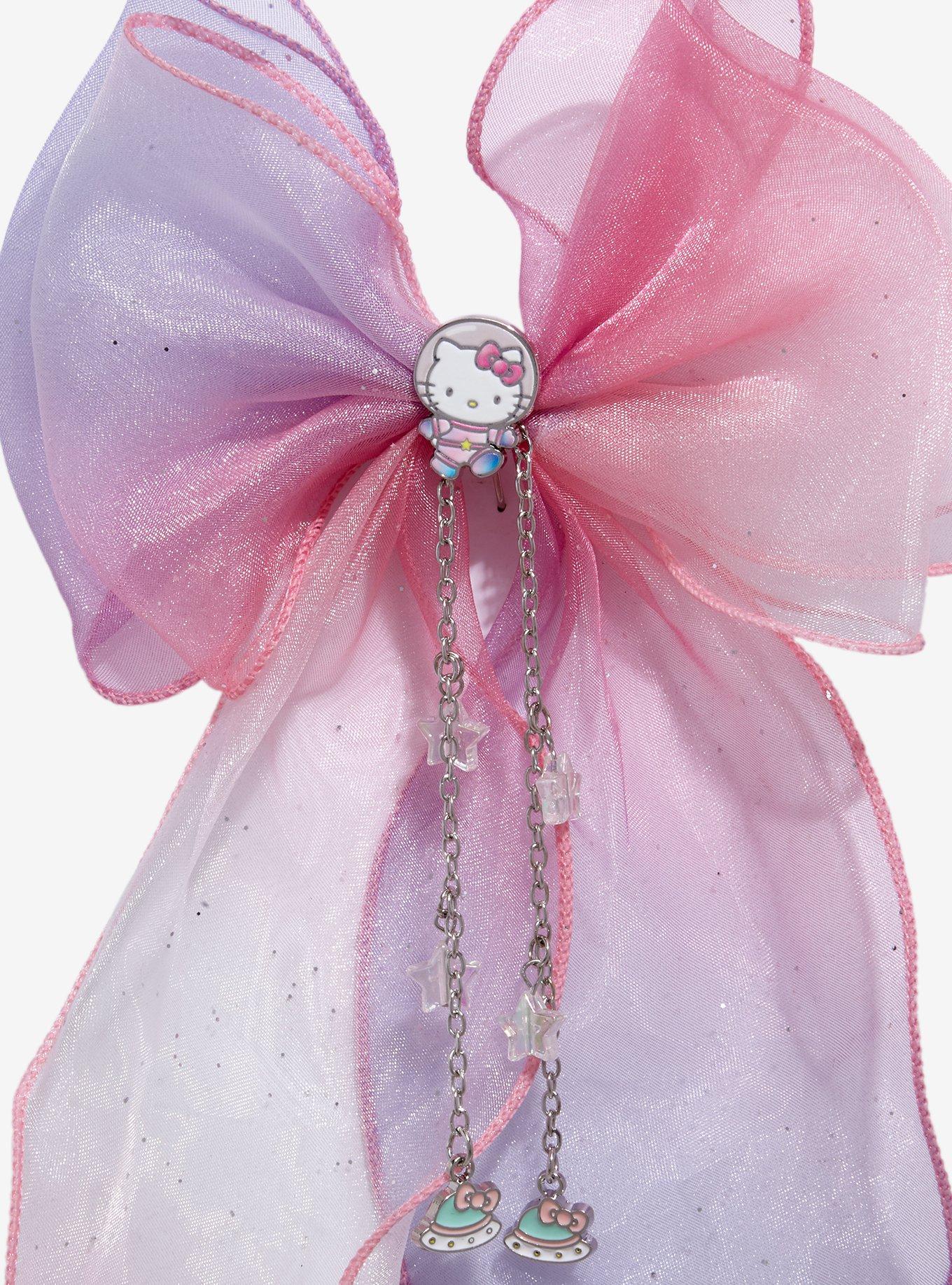 Hello Kitty Galaxy Ombré Organza Hair Bow, , alternate