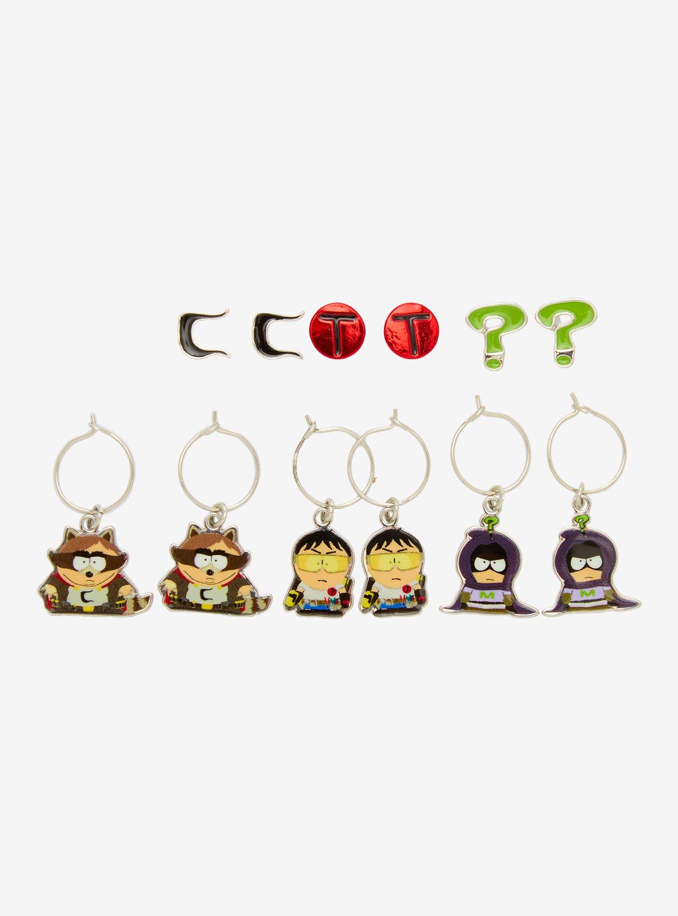 South Park Superheroes Earring Set, , hi-res