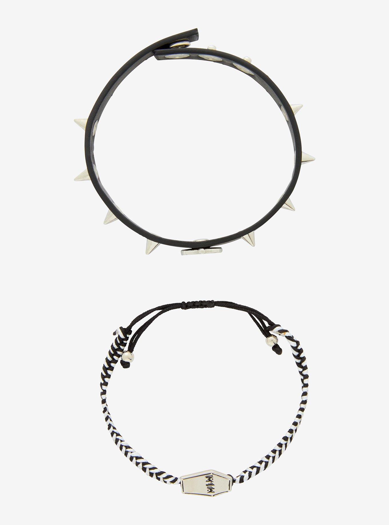 Motionless In White Coffin Pumpkin Spike Bracelet Set, , alternate
