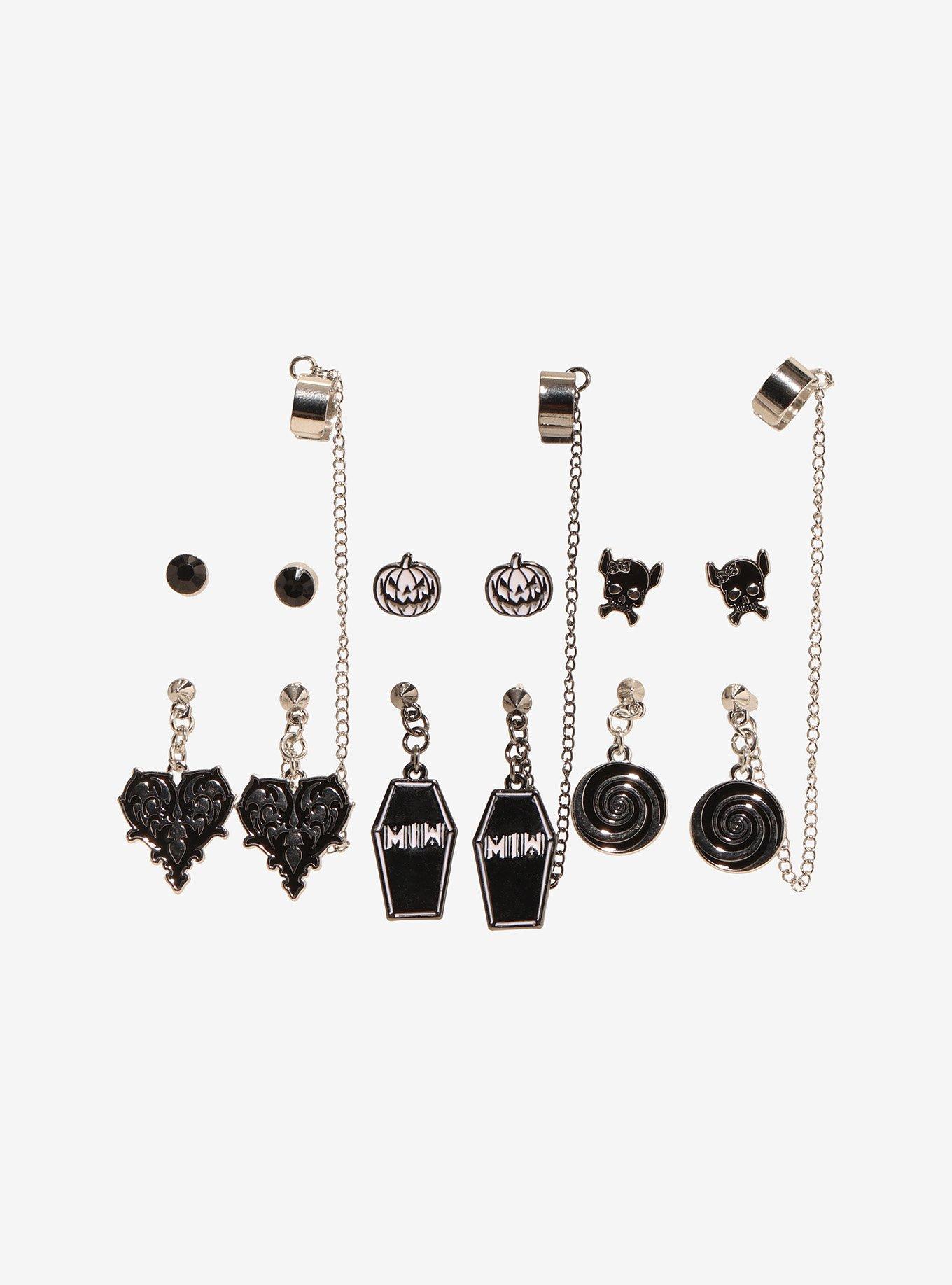 Motionless In White Icons Cuff Earring Set, , hi-res