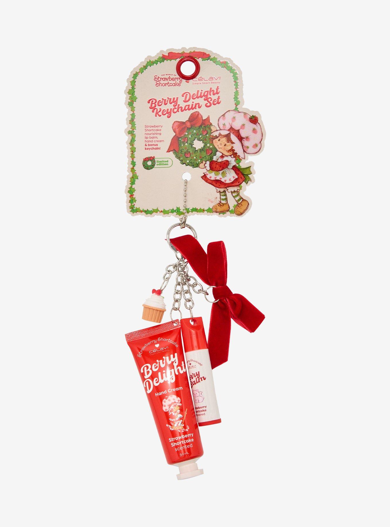 Célavi Strawberry Shortcake Berry Delight Hand Cream Keychain Set