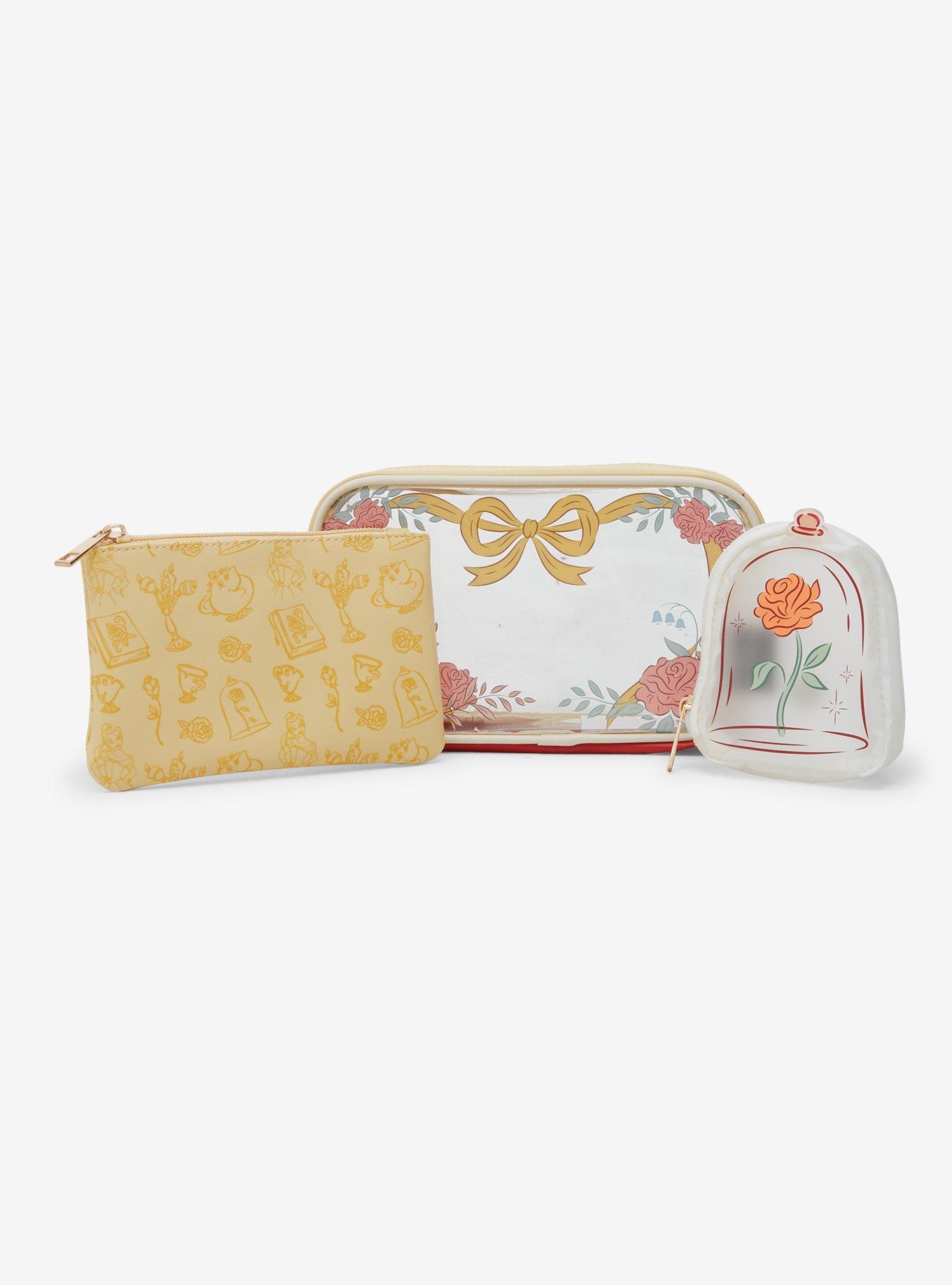 Disney Beauty and The Beast Icons Cosmetic Bag Set - BoxLunch Exclusive, , alternate