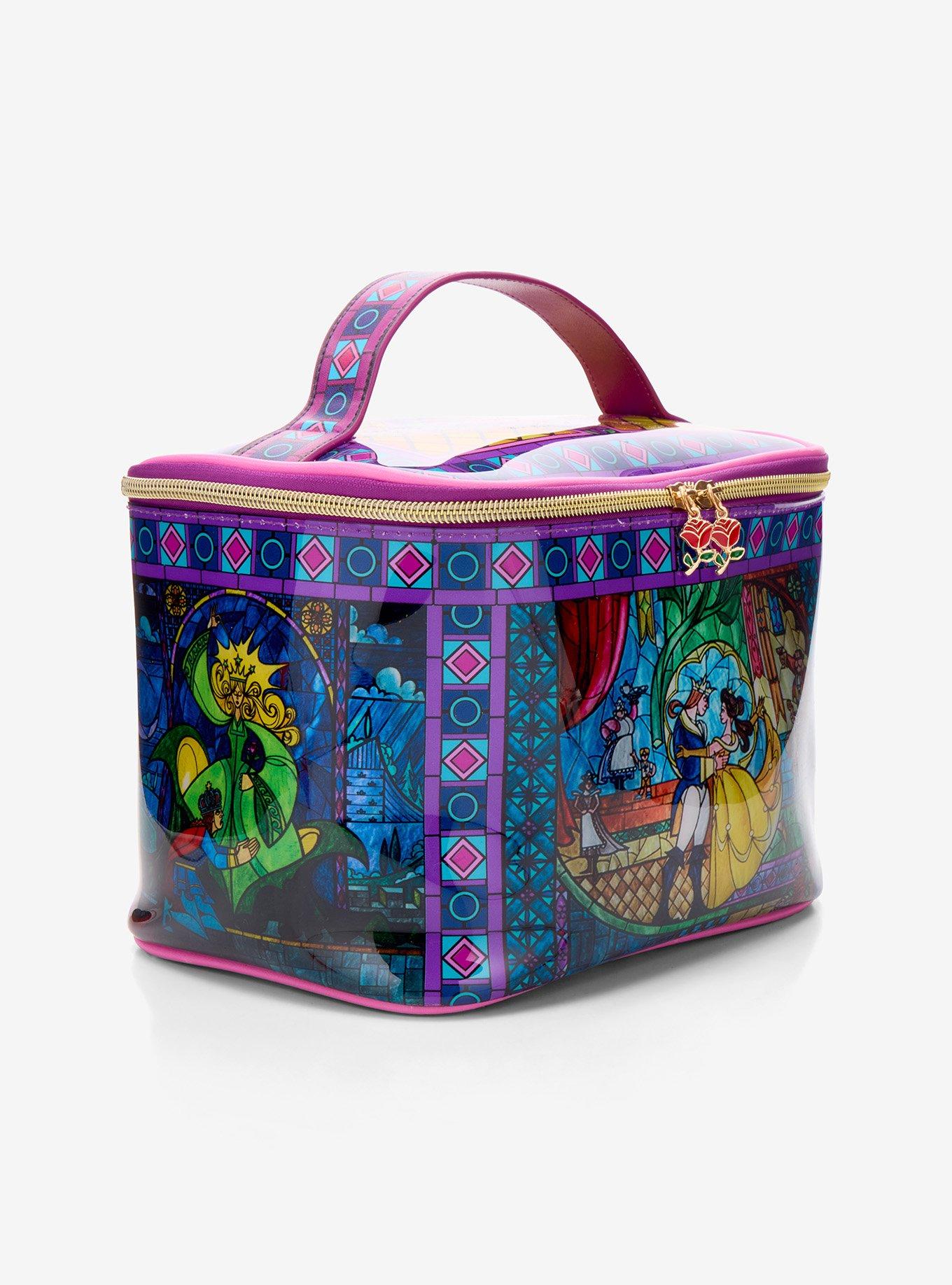 Disney Beauty and the Beast Stained Glass Cosmetic Case — BoxLunch Exclusive