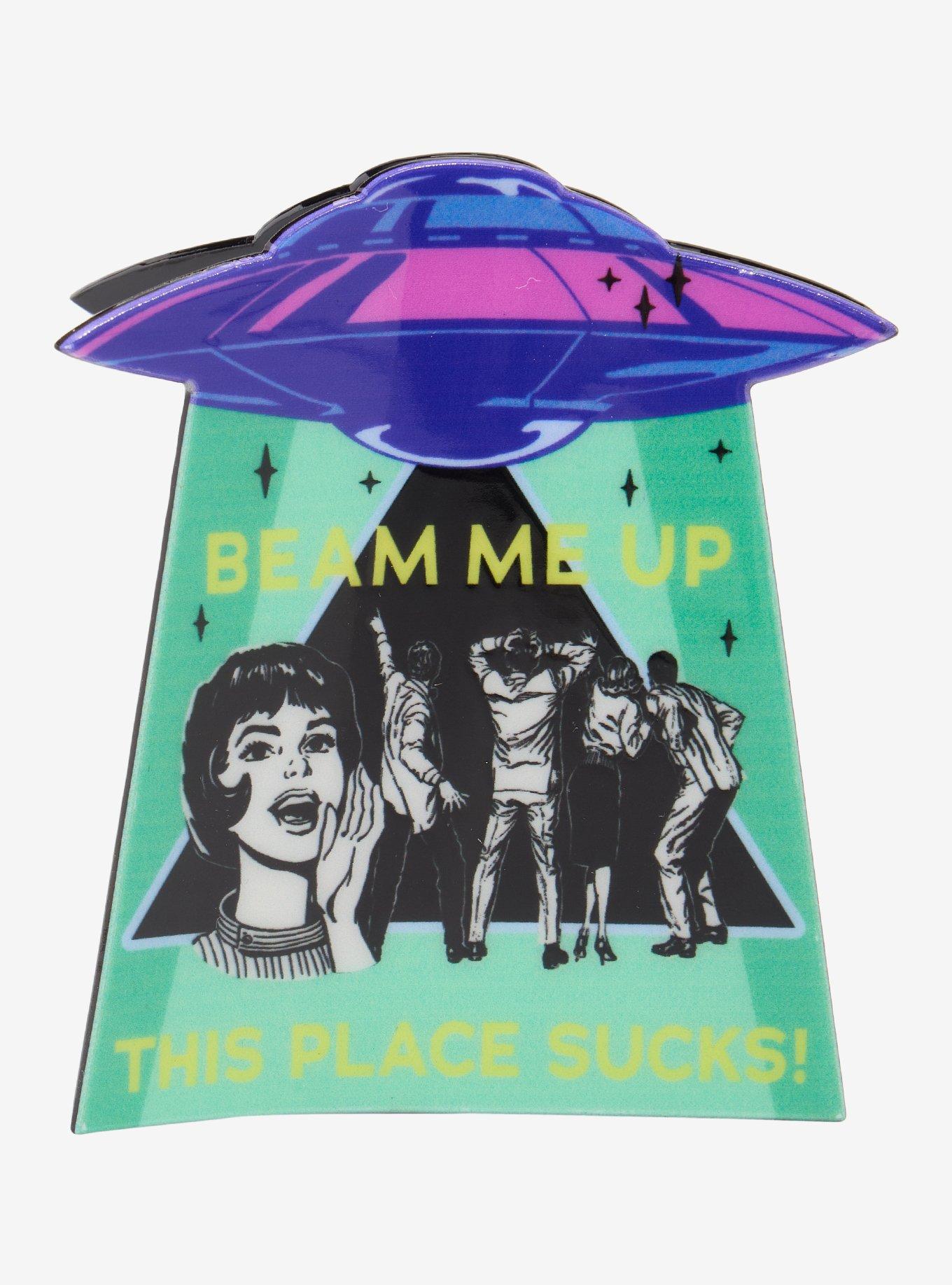 Stranger Things Beam Me Up Claw Clip — BoxLunch Exclusive, , hi-res