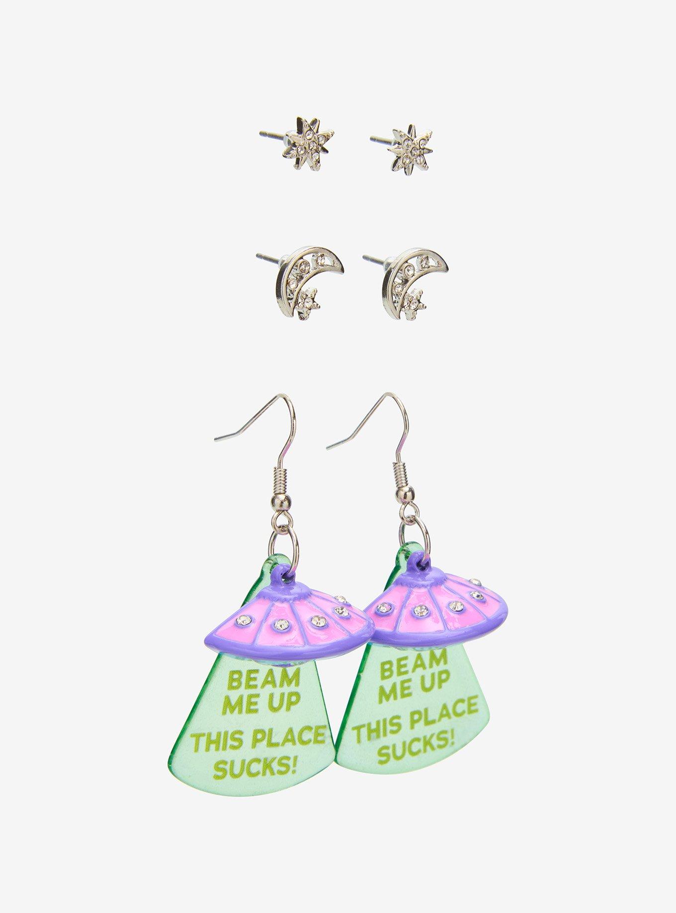 Stranger Things Beam Me Up Earring Set &mdash; BoxLunch Exclusive, , alternate