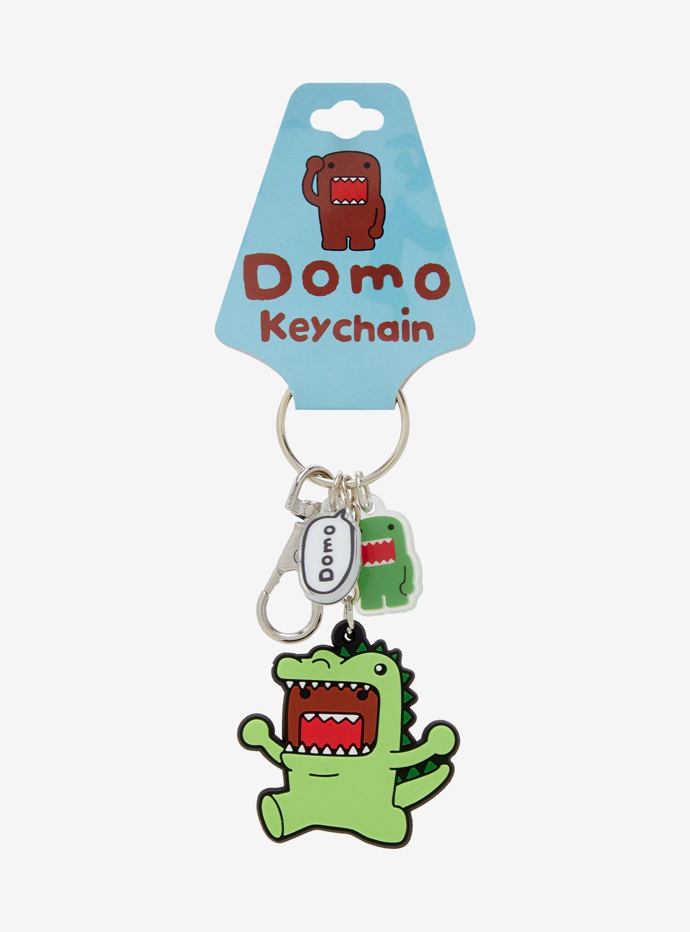 Domo Dinosaur Outfit Allover Print Keychain, , hi-res