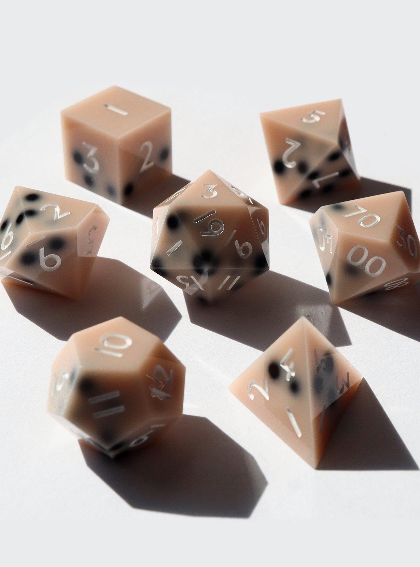 Everything Dice Milk Tea Boba Dice Set, , hi-res