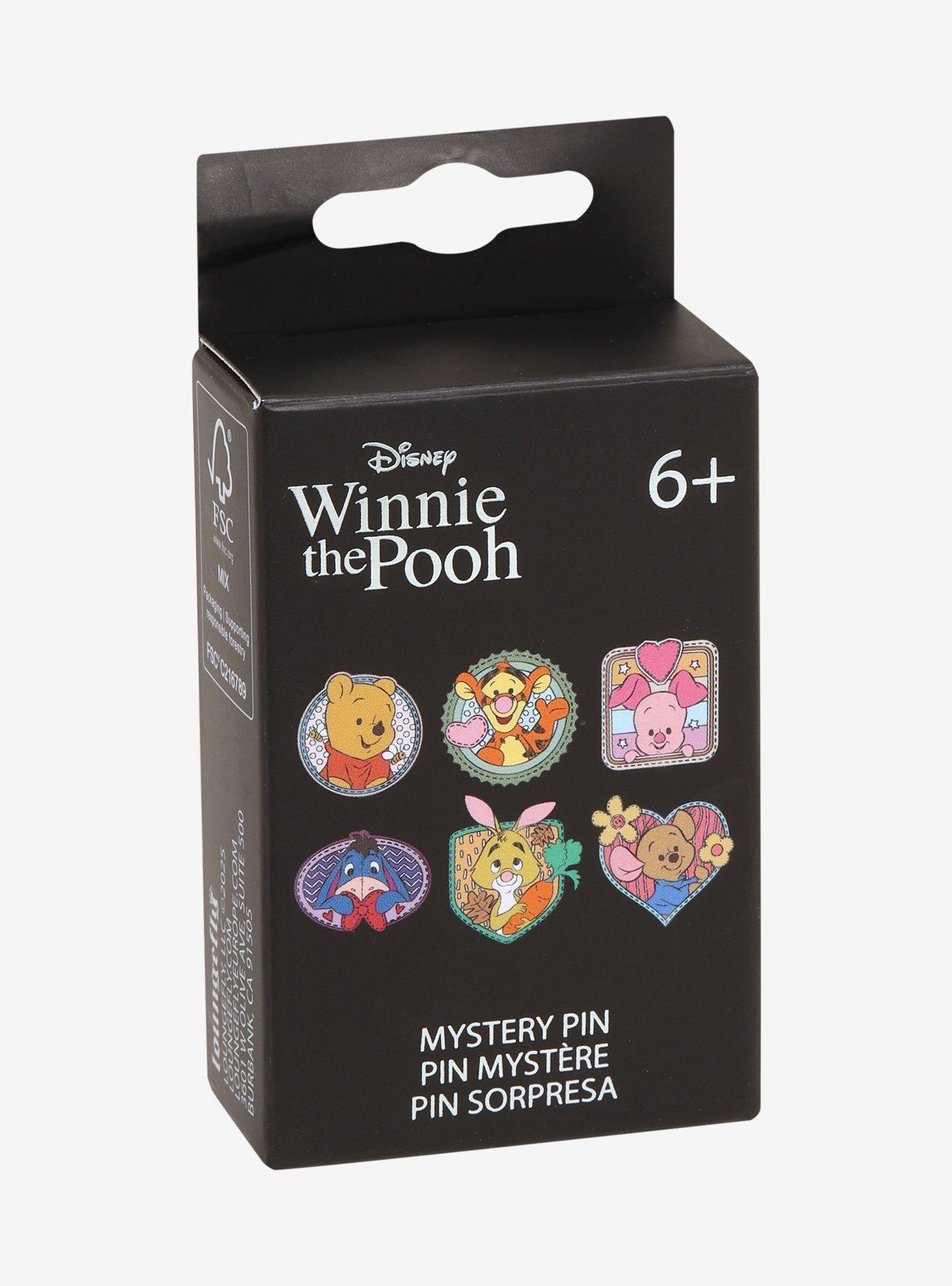 Loungefly Disney Winnie The Pooh Patchwork Blind Box Enamel Pin, , hi-res